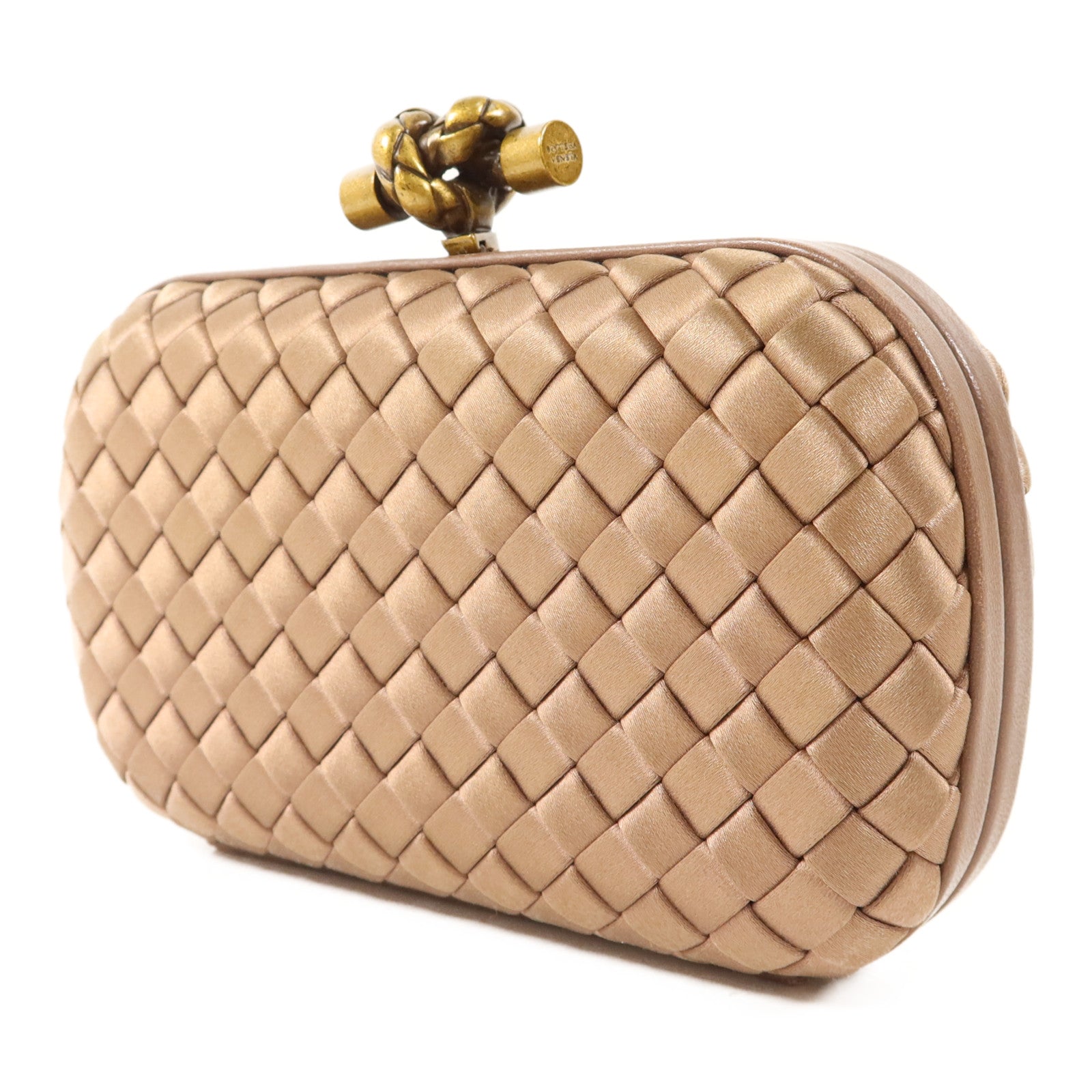 BOTTEGA VENETA Satin Clutch Bag金扣手拿包