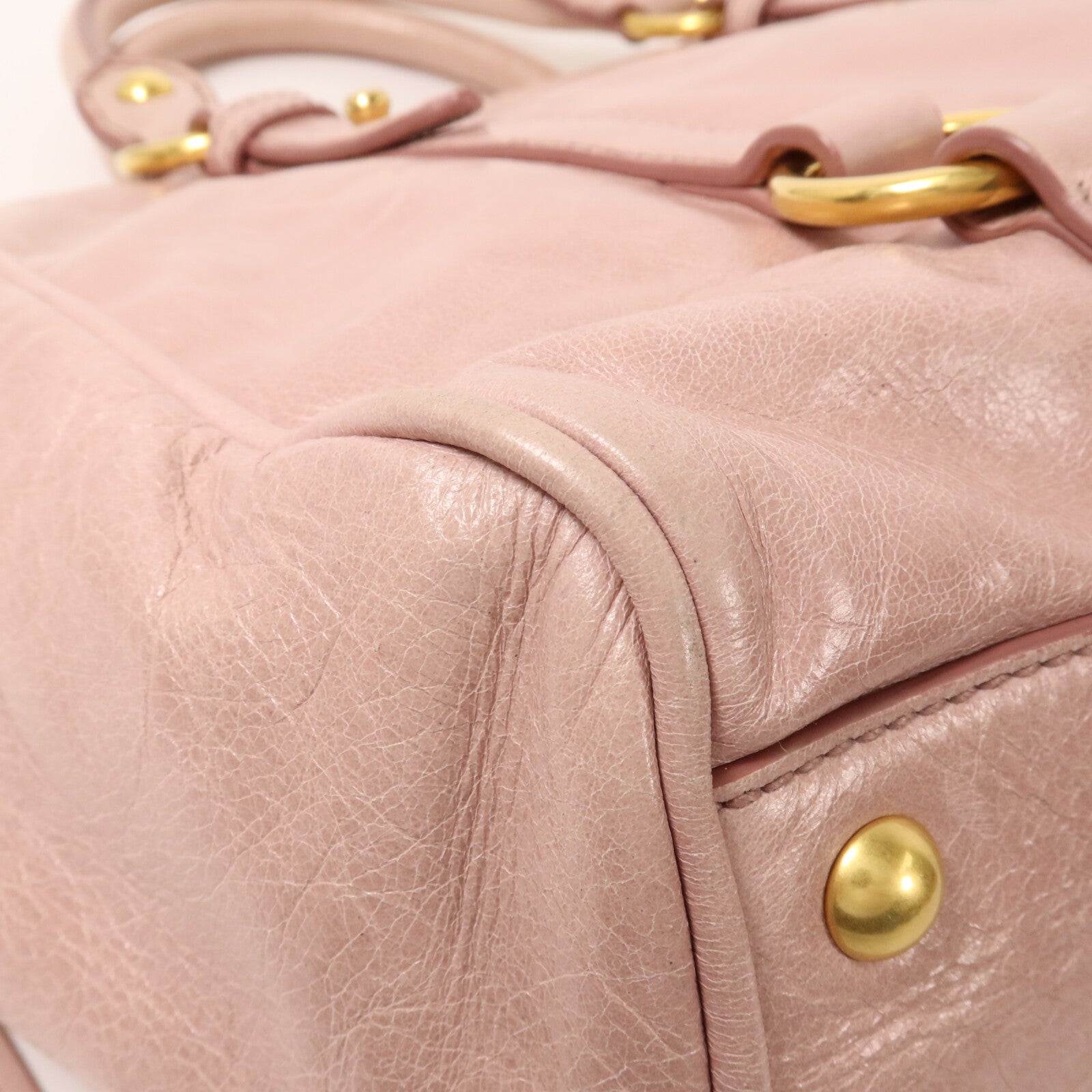 Miu Miu 牛皮皮革Vitello Shine手挽肩背兩用袋