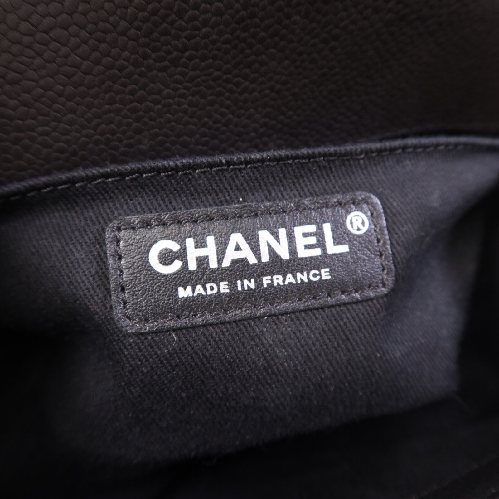 CHANEL 牛皮皮革Le Boy 20銀扣鏈帶肩背袋