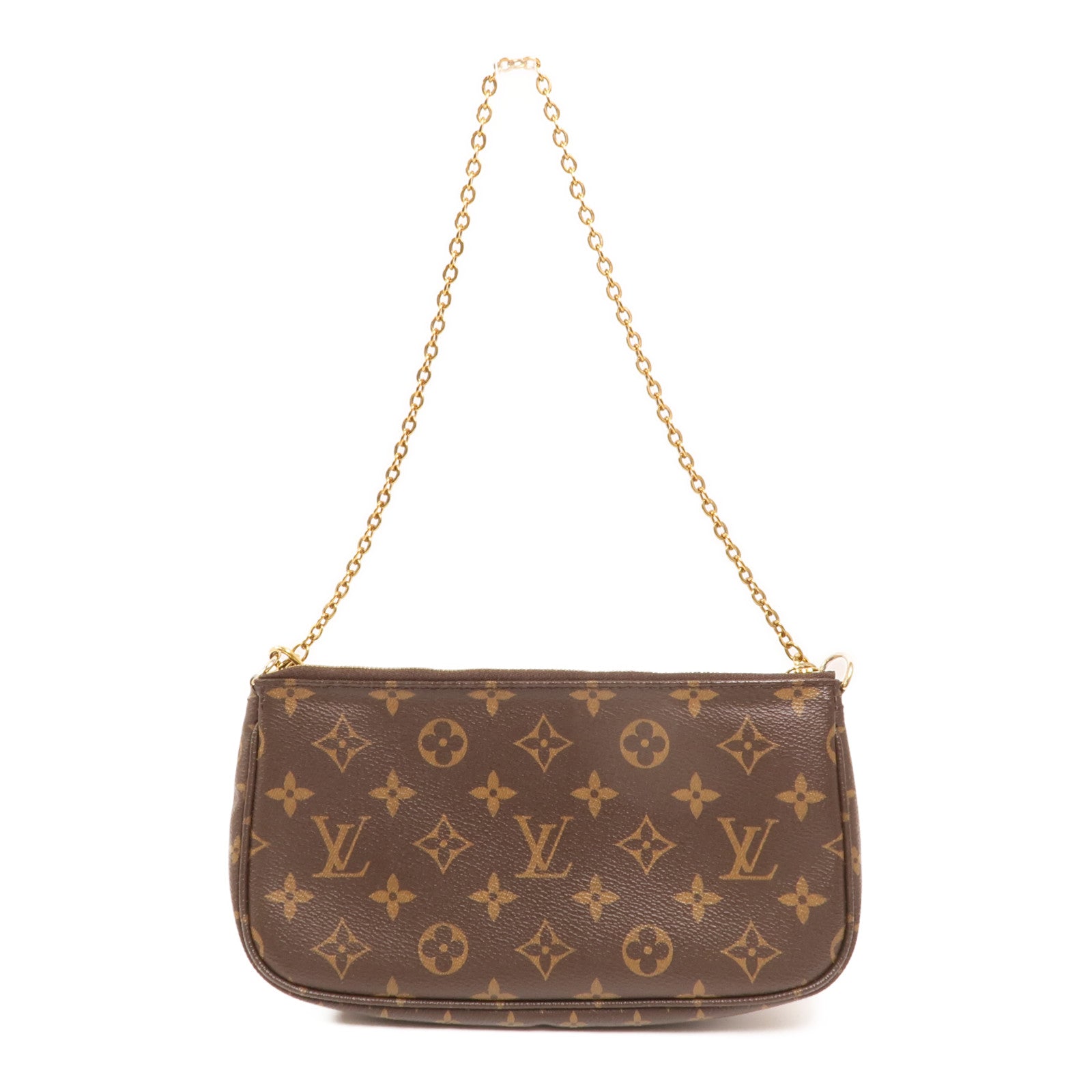 LOUIS VUITTON Monogram Multi Pochette Accessoires金扣手挽肩背兩用袋