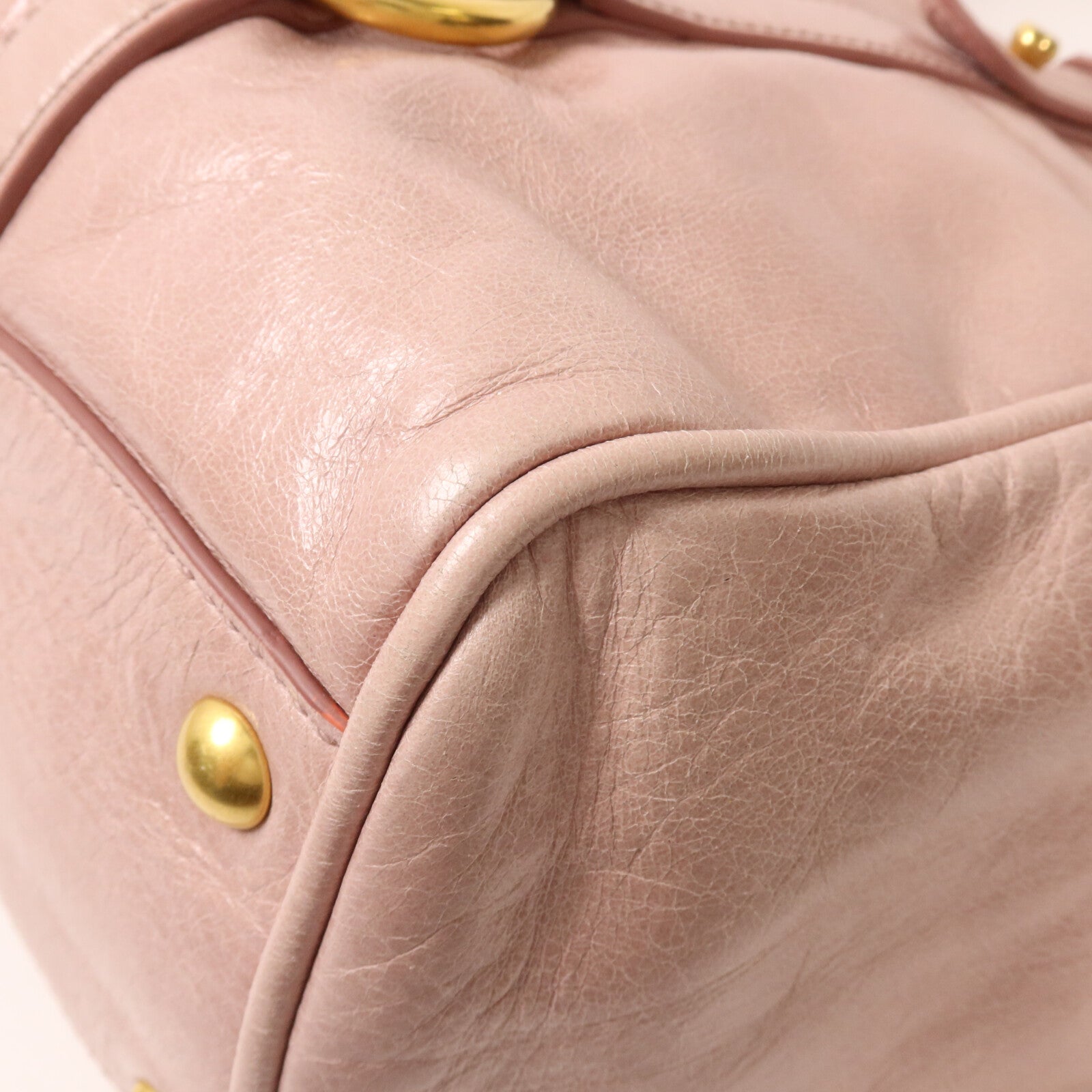 Miu Miu 牛皮皮革Vitello Shine手挽肩背兩用袋
