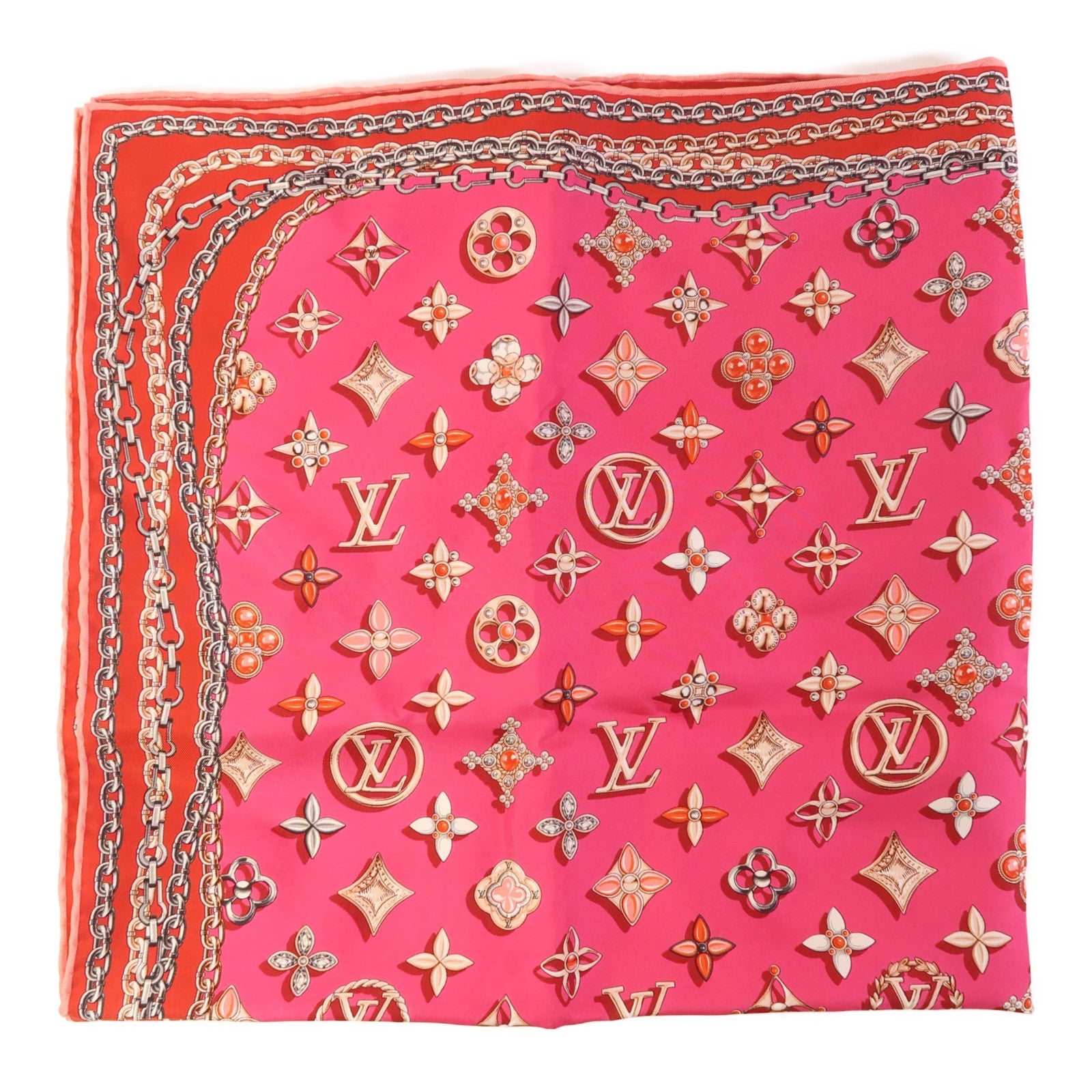 LOUIS VUITTON 絲質Scarf絲巾