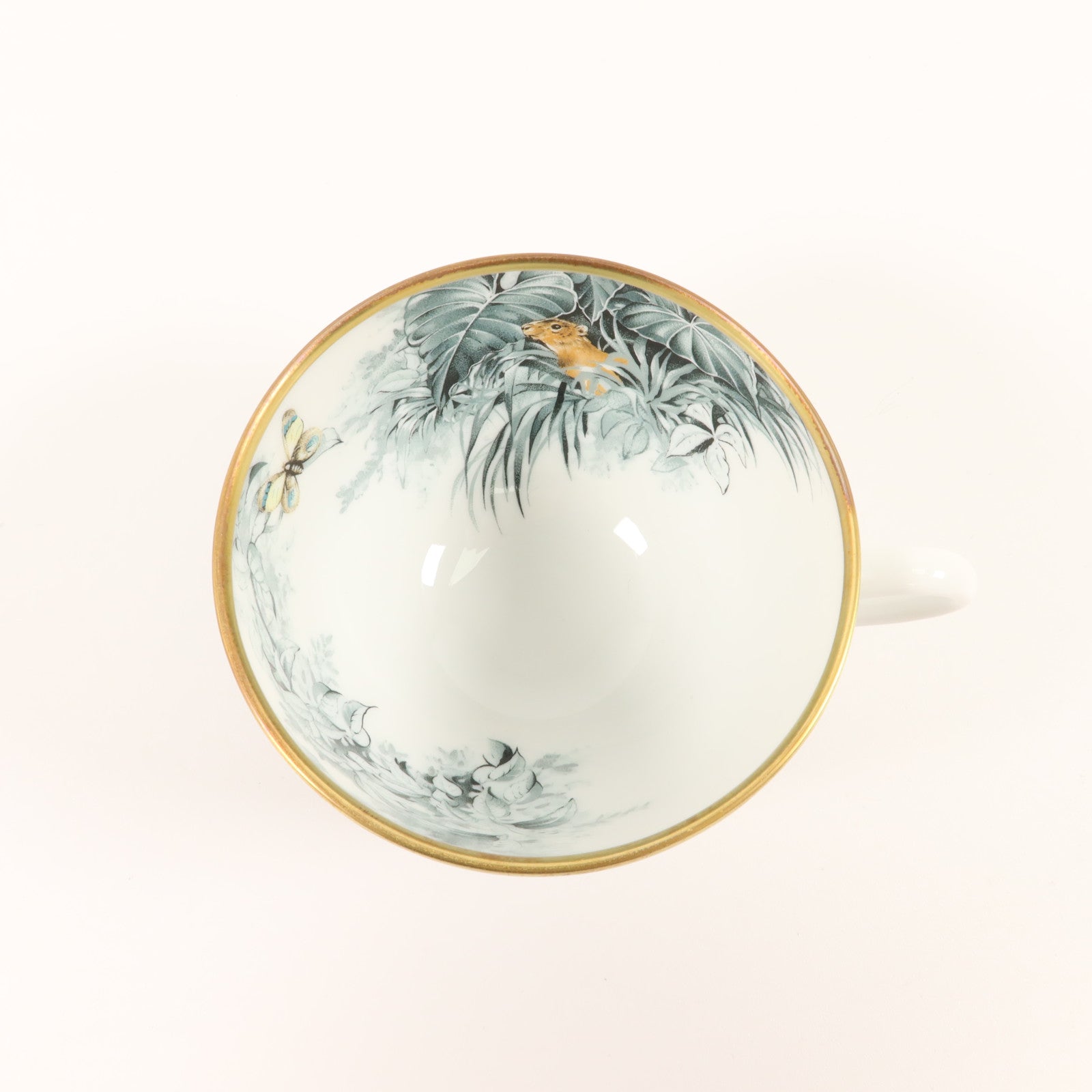 HERMES 瓷器Carnets d'Equateur Teacup and Saucer茶杯和茶碟