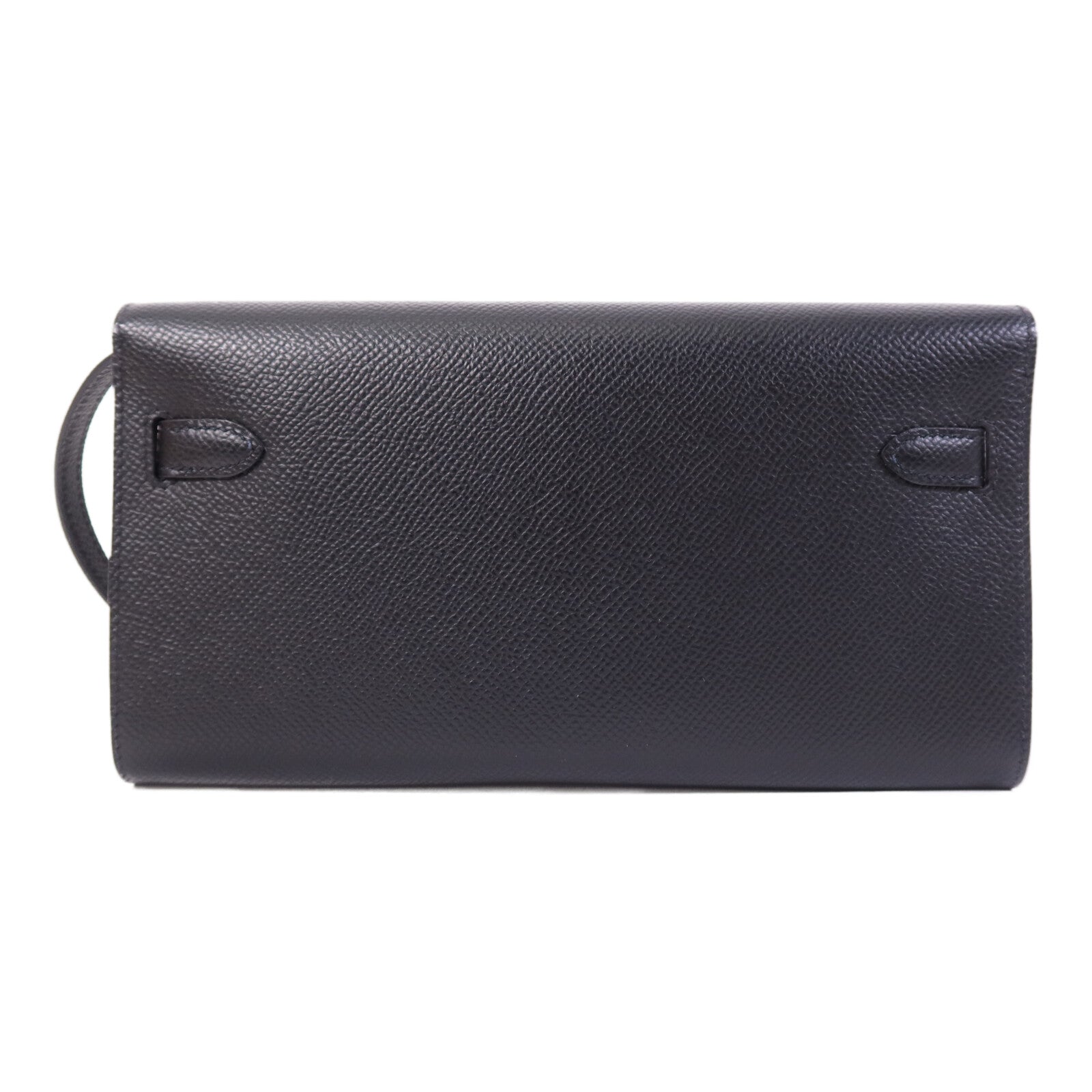 HERMES 【Hermes Fair】Epsom皮革Kelly To Go金扣肩背袋Noir