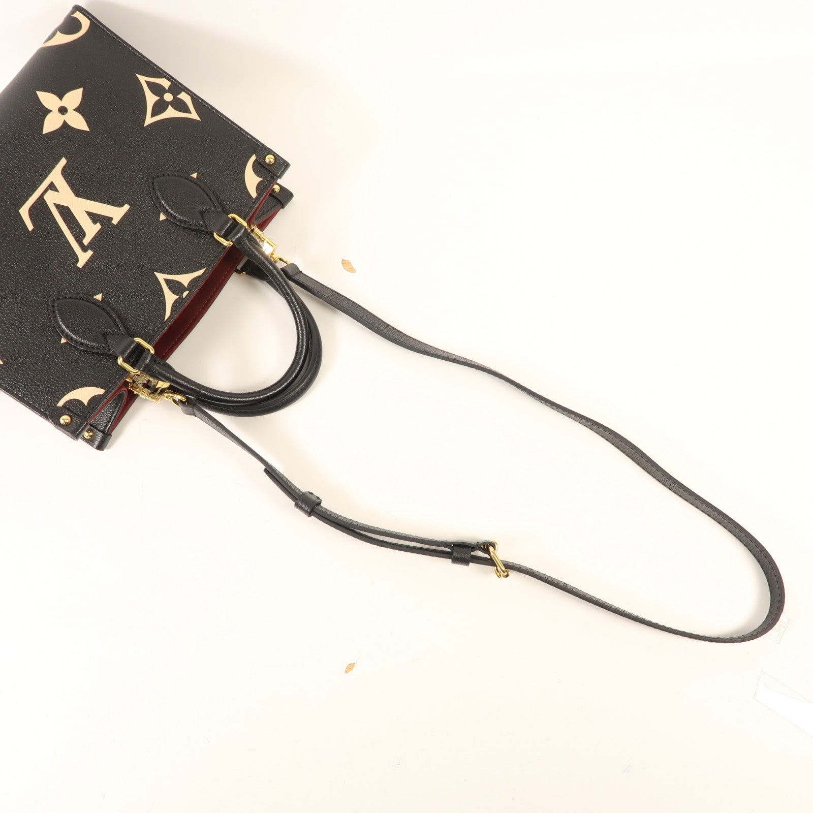 LOUIS VUITTON Monogram Empreinte On The Go PM金扣手挽肩背兩用袋