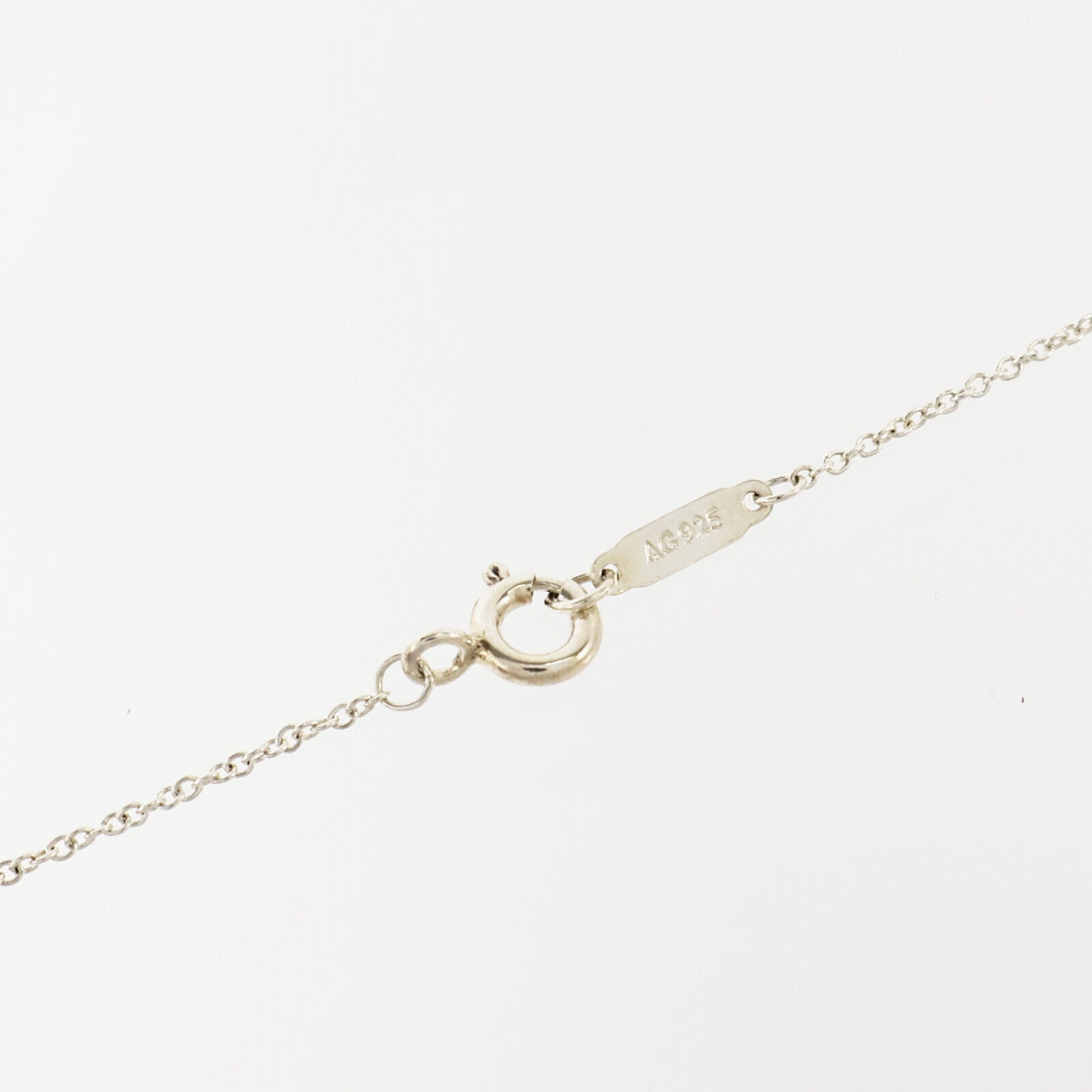TIFFANY＆CO 925純銀/琺瑯Return To Tiffany Mini Double Heart Necklace項鏈