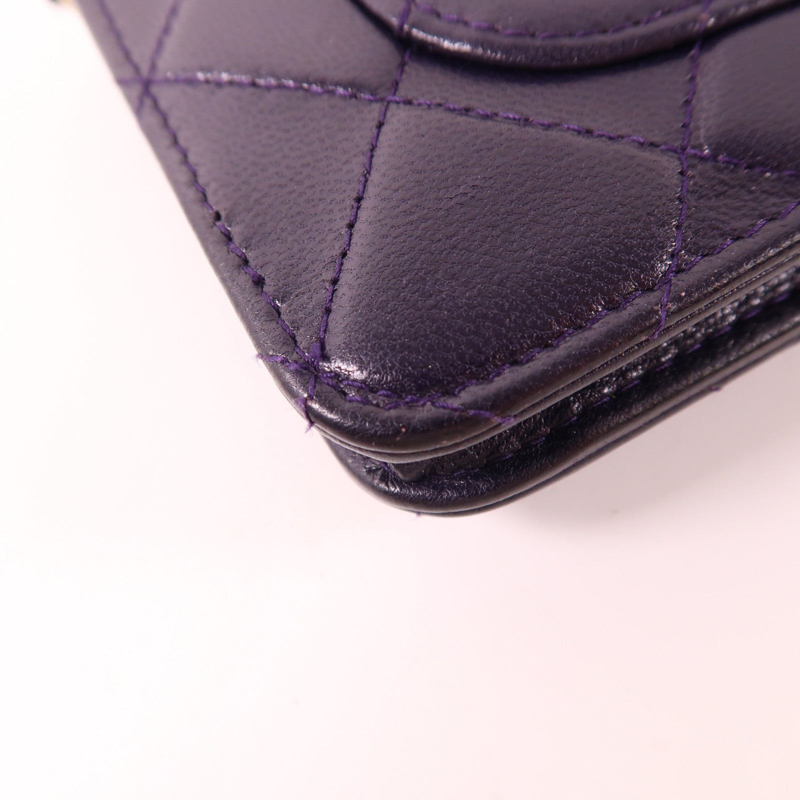 CHANEL 牛皮皮革WOC Wallet On Chain金扣鏈帶肩背袋