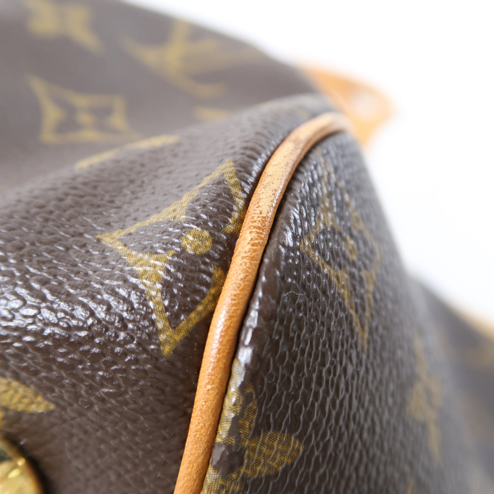 LOUIS VUITTON Monogram Tivoli GM金扣肩背袋啡色