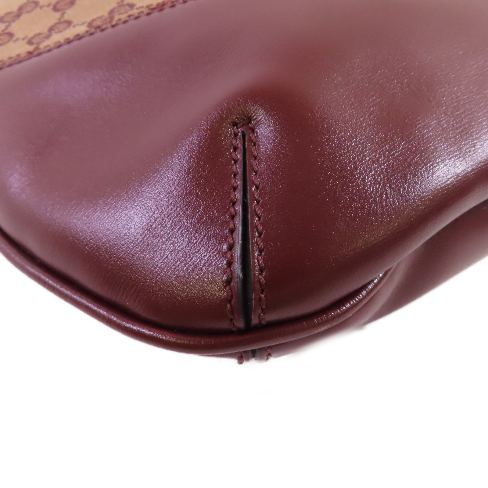 GUCCI GG帆布/牛皮皮革GG Marmont Arli Shoulder Bag金扣肩背袋啡色