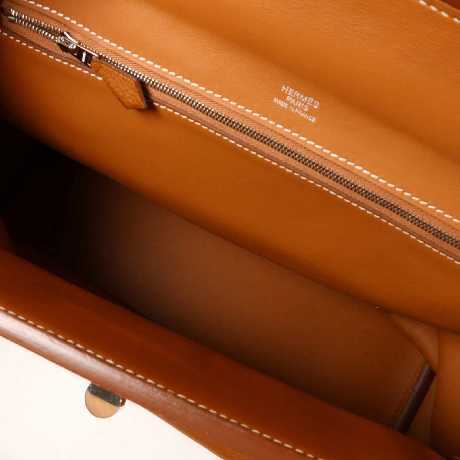 HERMES Barenia皮革24/24 35CM手挽袋Gold