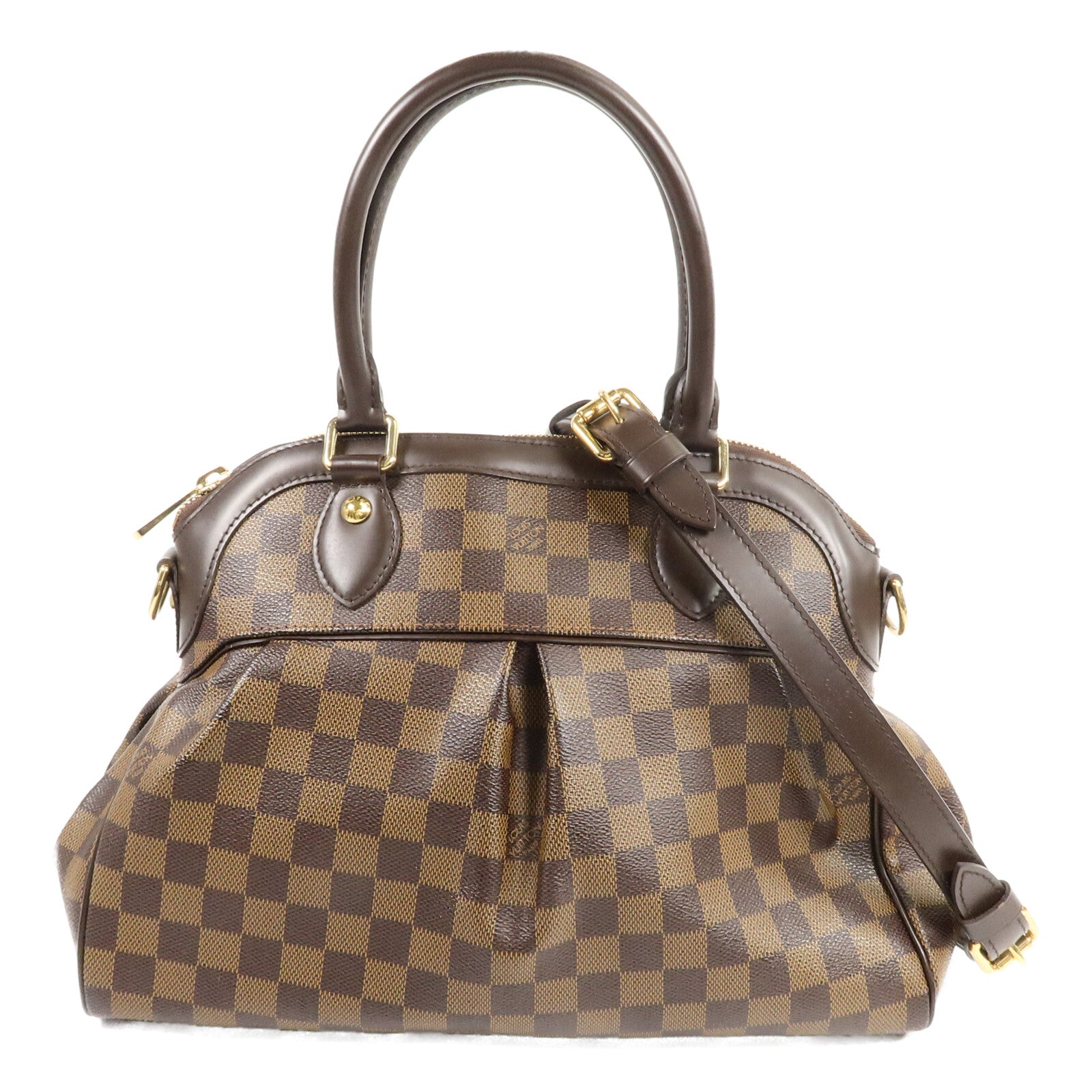LOUIS VUITTON Damier Trevi手挽肩背兩用袋