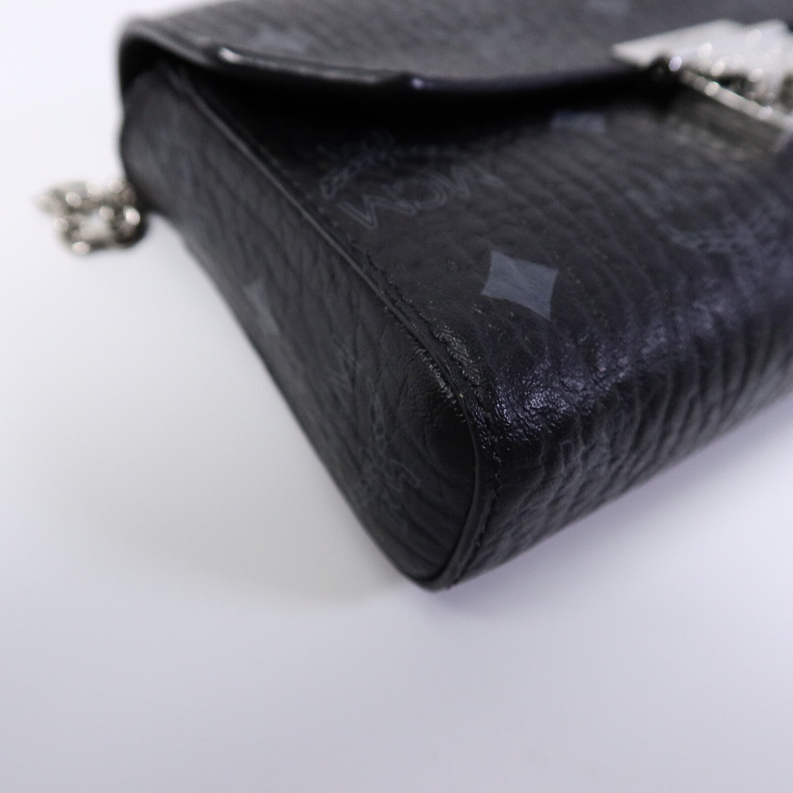 MCM 塗層帆布Millie Visetos鏈帶肩背袋