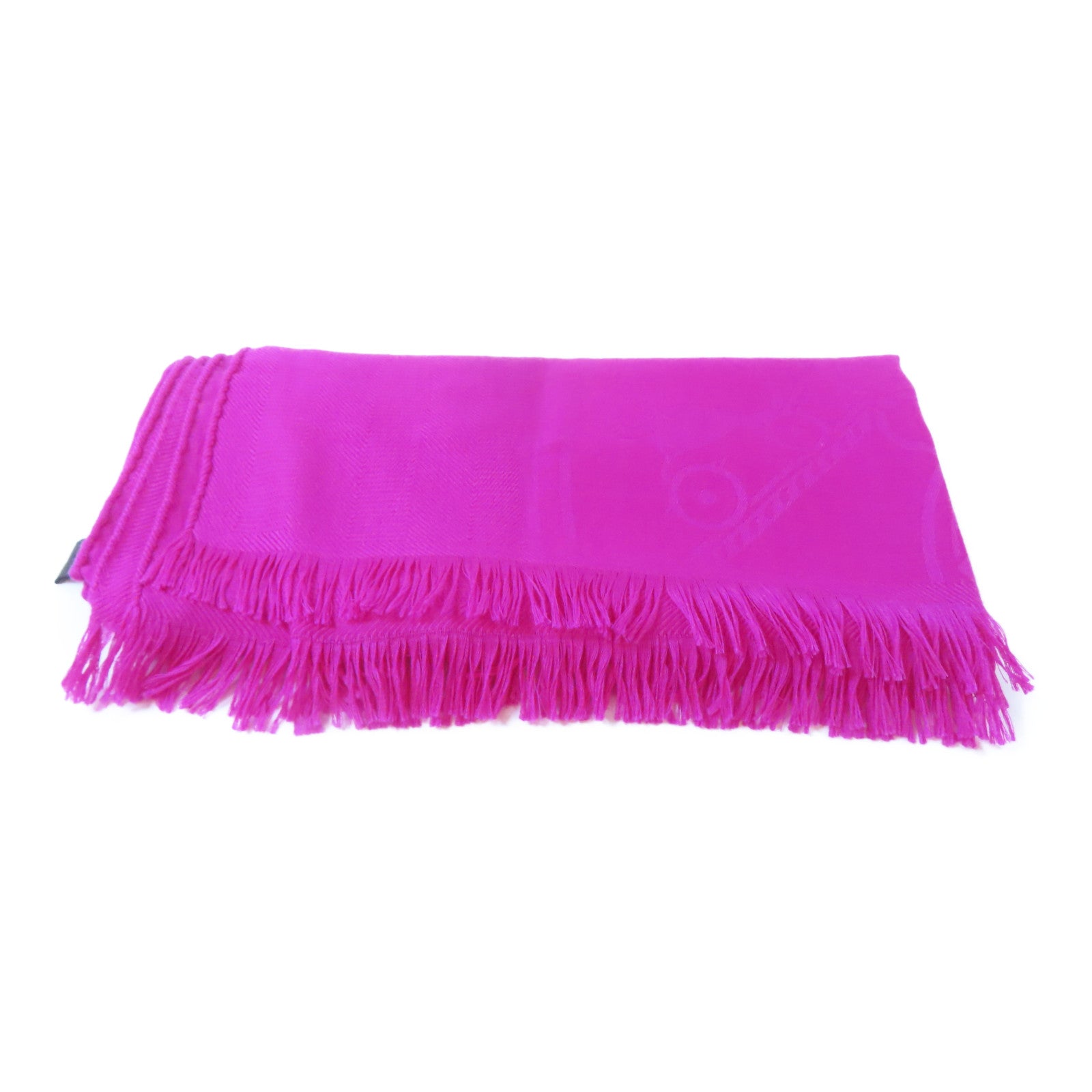 HERMES 羊絨/絲質Scarf圍巾Rose Indien/桃紅色