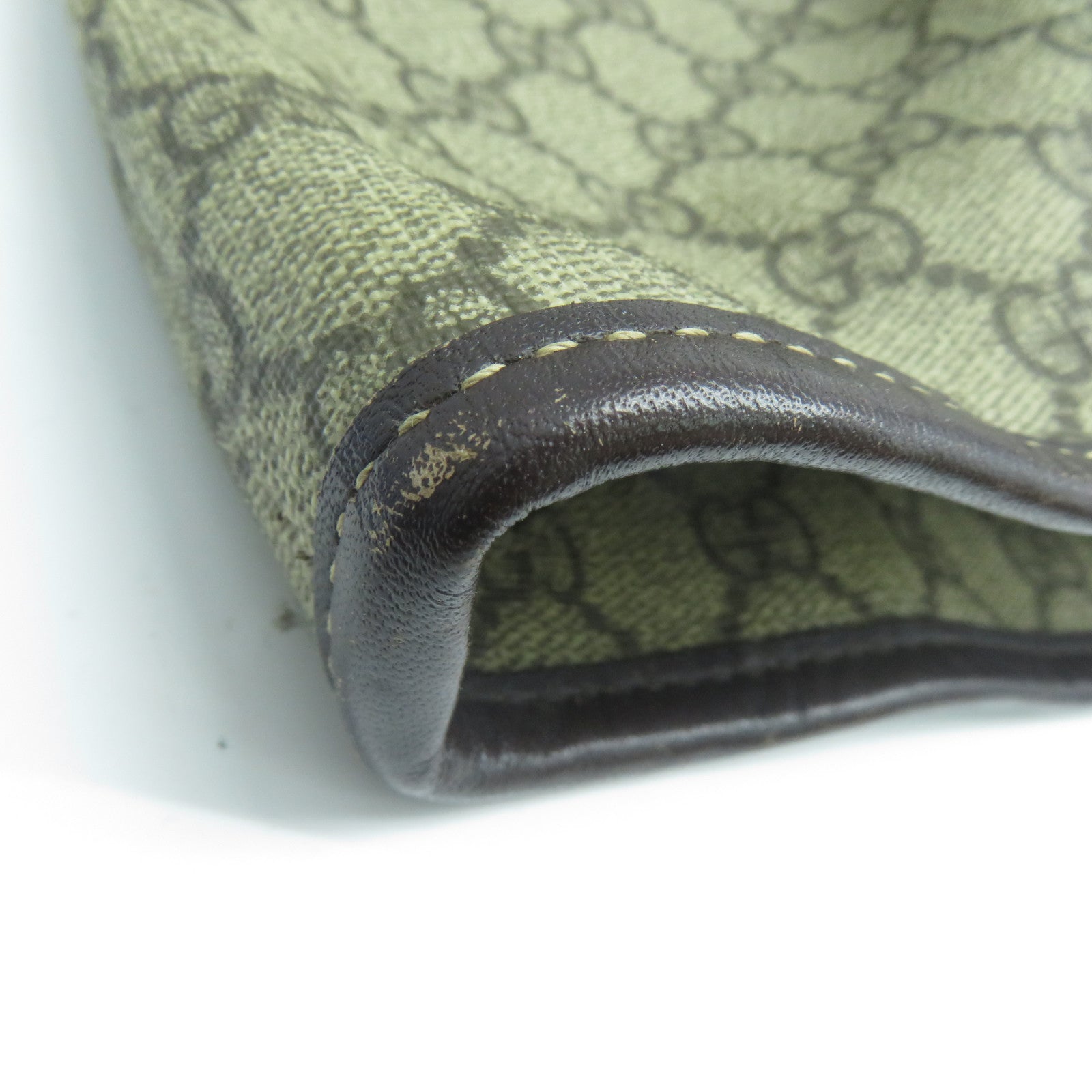 GUCCI 塗層帆布Shoulder Tote肩背袋/手挽袋啡色