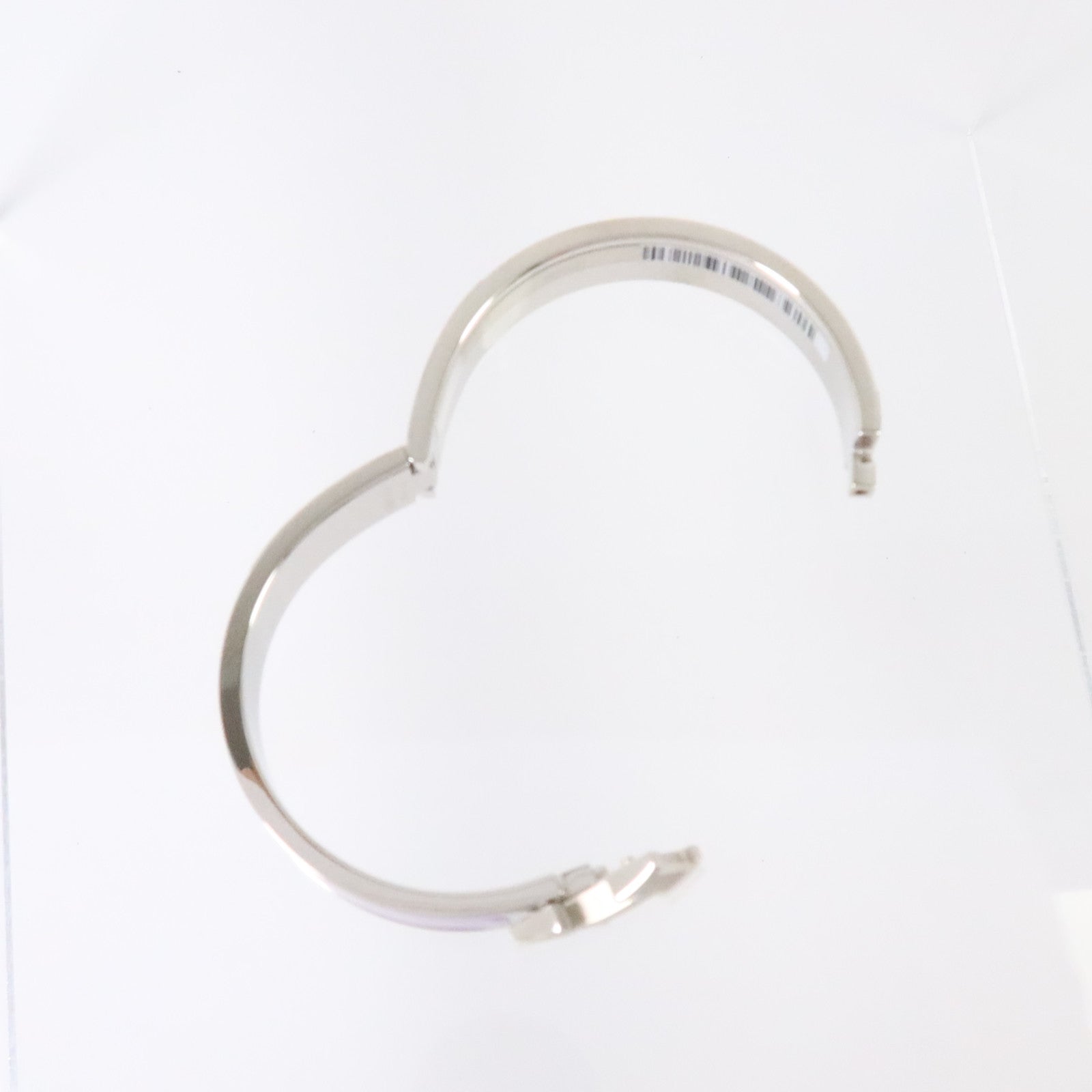 HERMES 金屬/琺瑯Clic H Braccelet銀扣手鏈