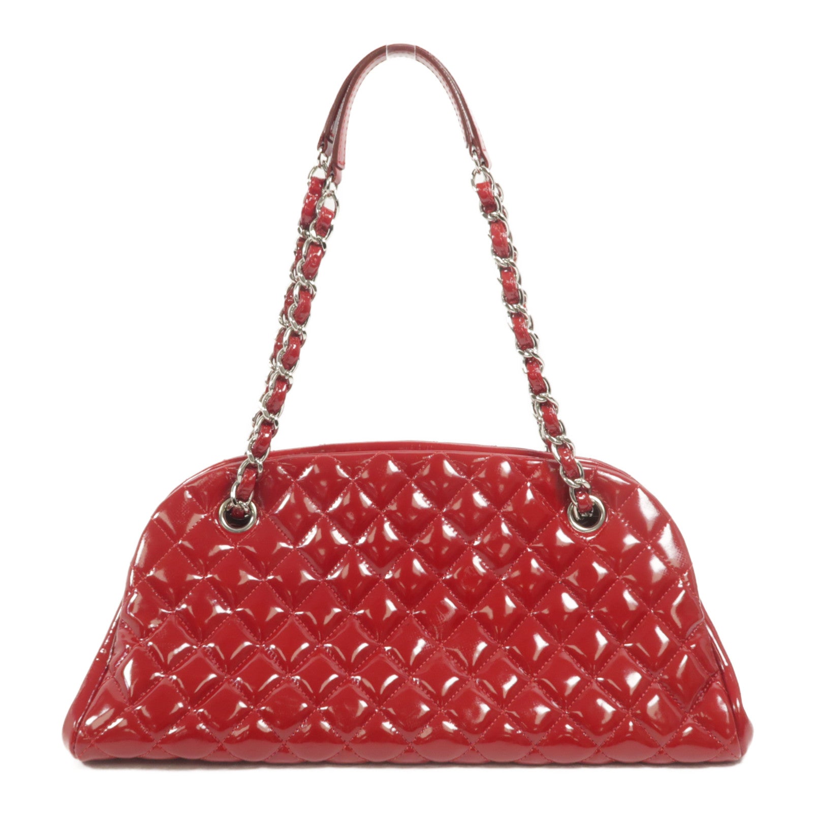 CHANEL 漆皮皮革Shoulder Bag鏈帶肩背袋