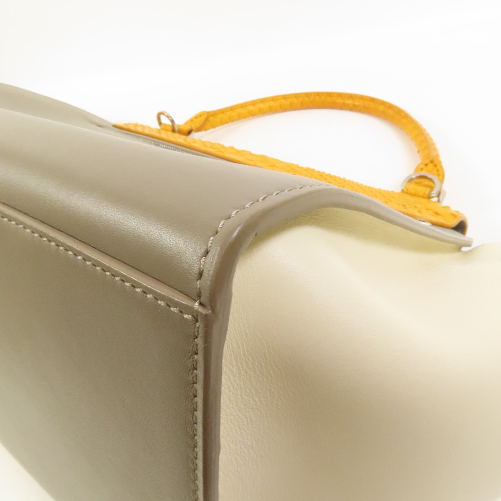 CELINE 牛皮皮革/蛇皮皮革Trapeze手挽肩背兩用袋