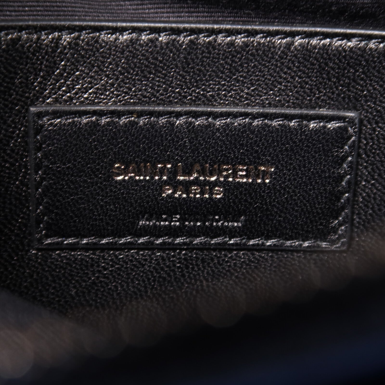 SAINT LAURENT 牛皮皮革College Medium鏈帶手挽肩背兩用袋