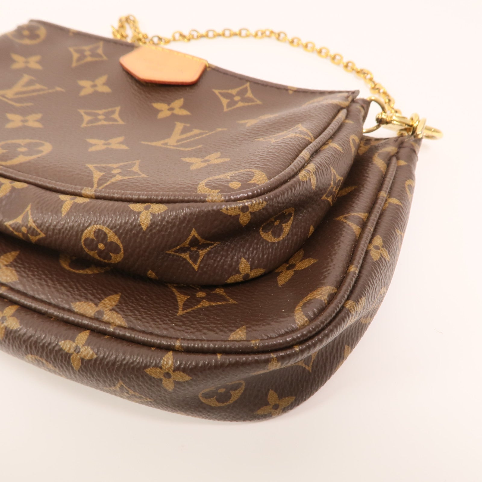 LOUIS VUITTON Monogram Multi Pochette Accessoires金扣手挽肩背兩用袋