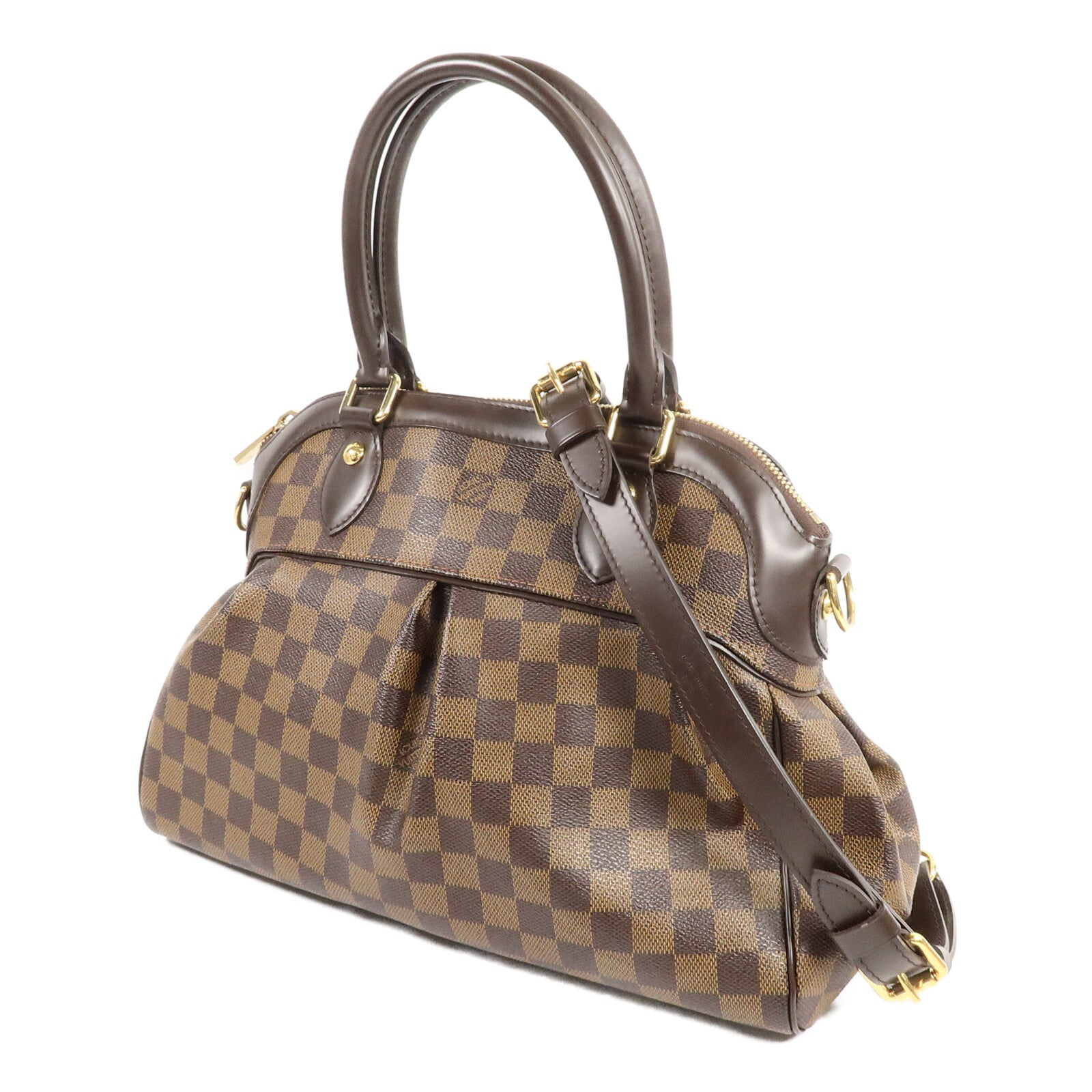 LOUIS VUITTON Damier Trevi手挽肩背兩用袋