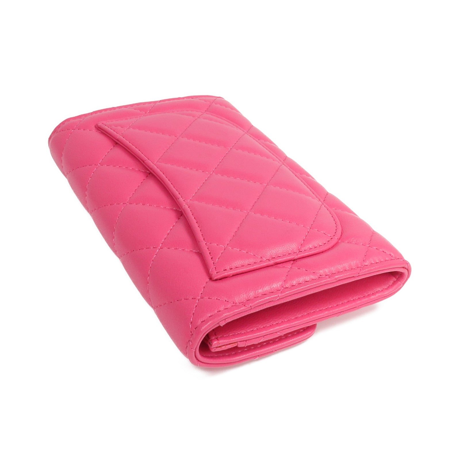 CHANEL 羊皮皮革Wallet金扣長錢包