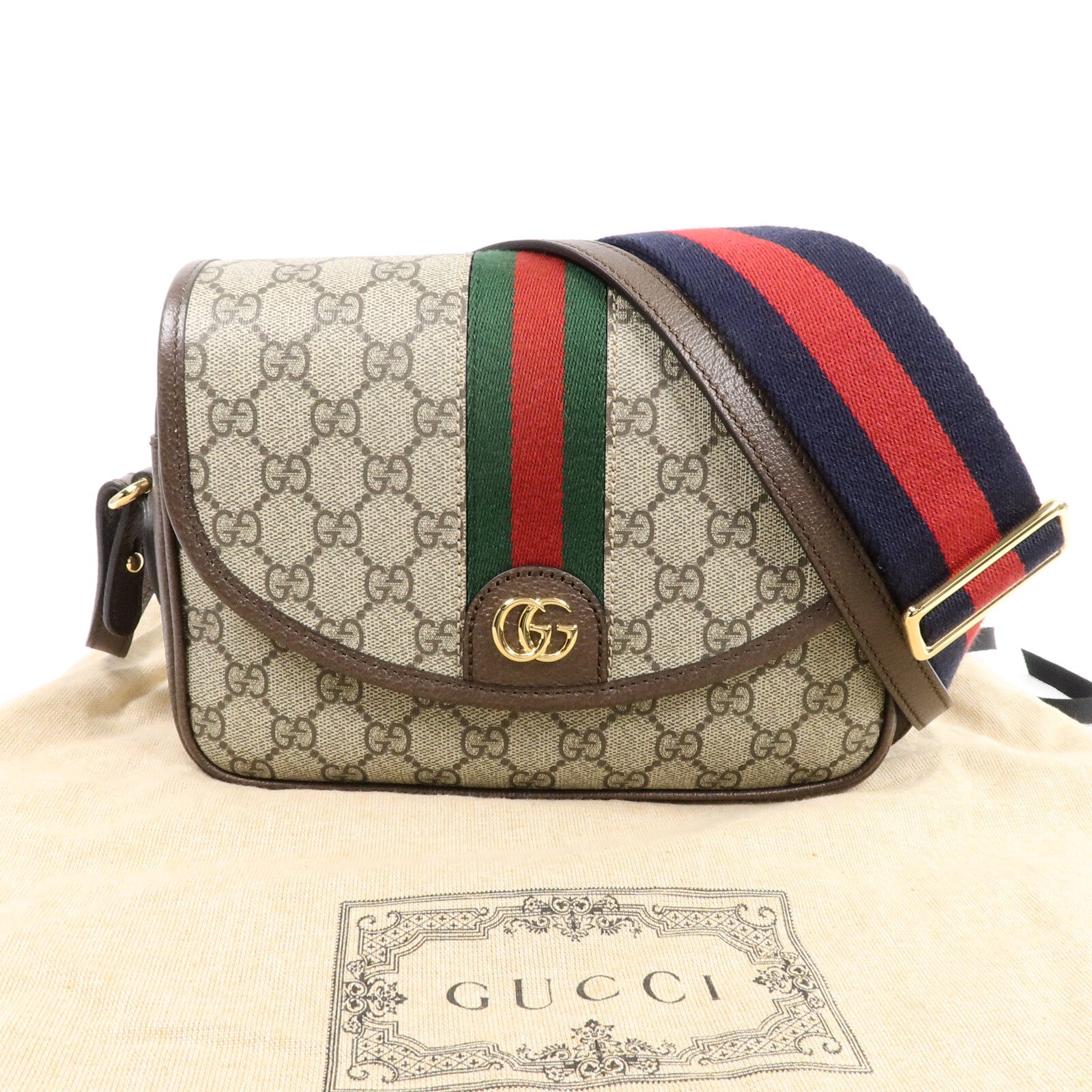 GUCCI 塗層帆布Ophidia GG肩背袋