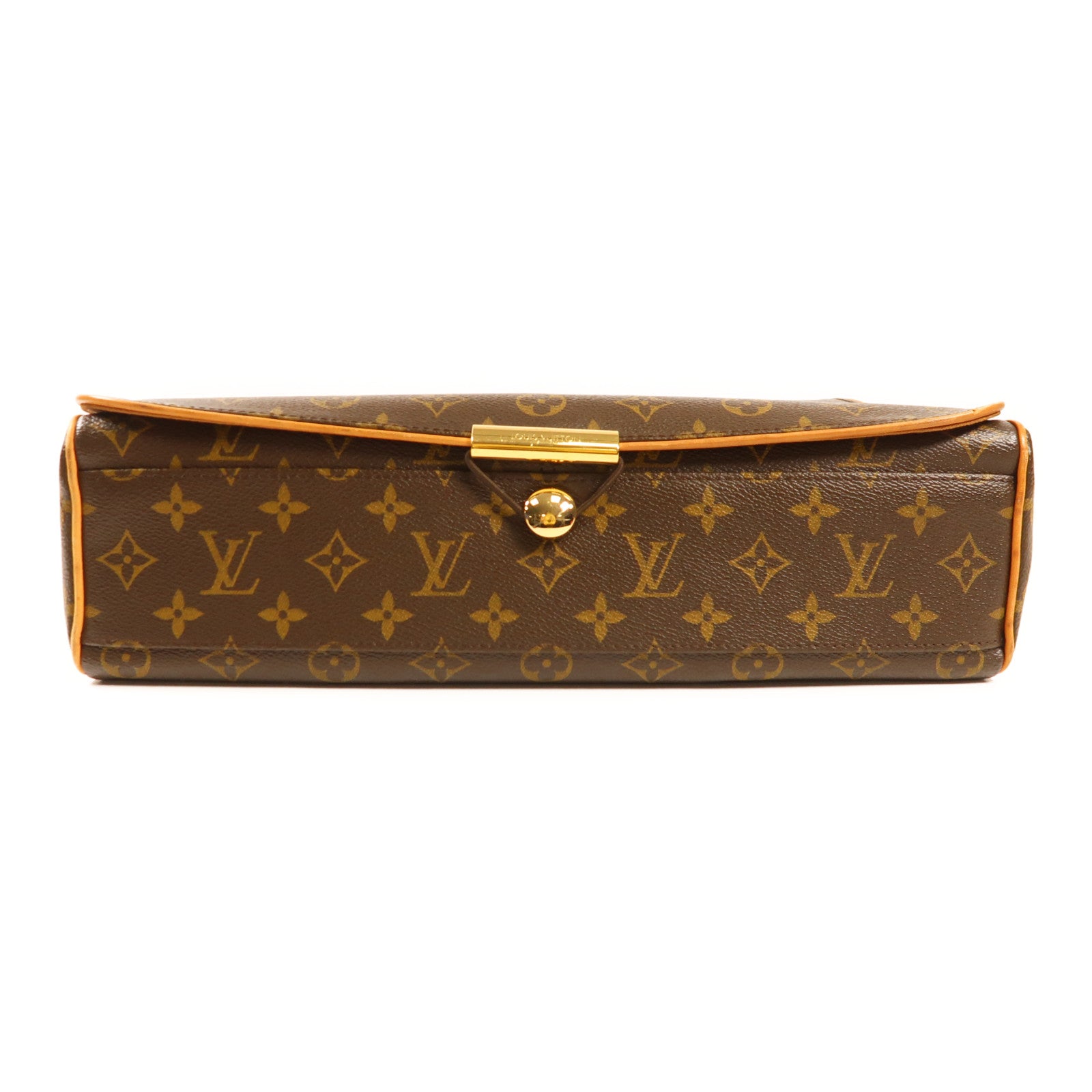 LOUIS VUITTON Monogram Abbesses金扣肩背袋棕色