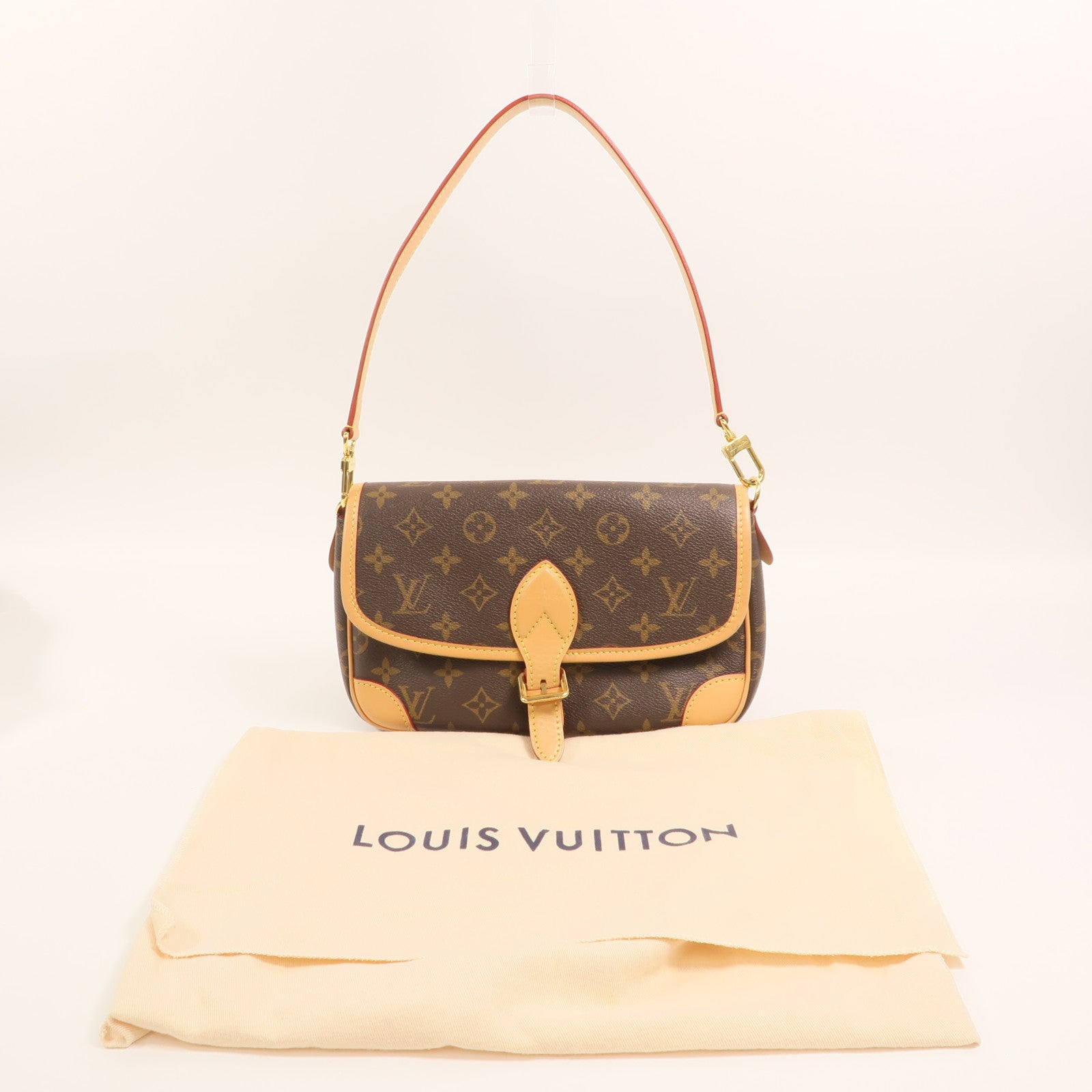 LOUIS VUITTON Monogram Diane金扣手挽袋