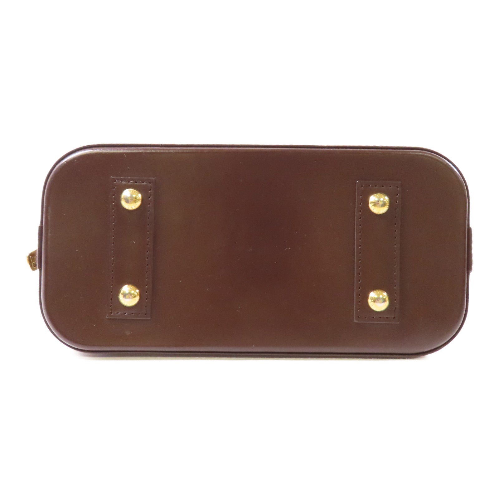 LOUIS VUITTON Damier Alma BB金扣手挽肩背兩用袋棕色