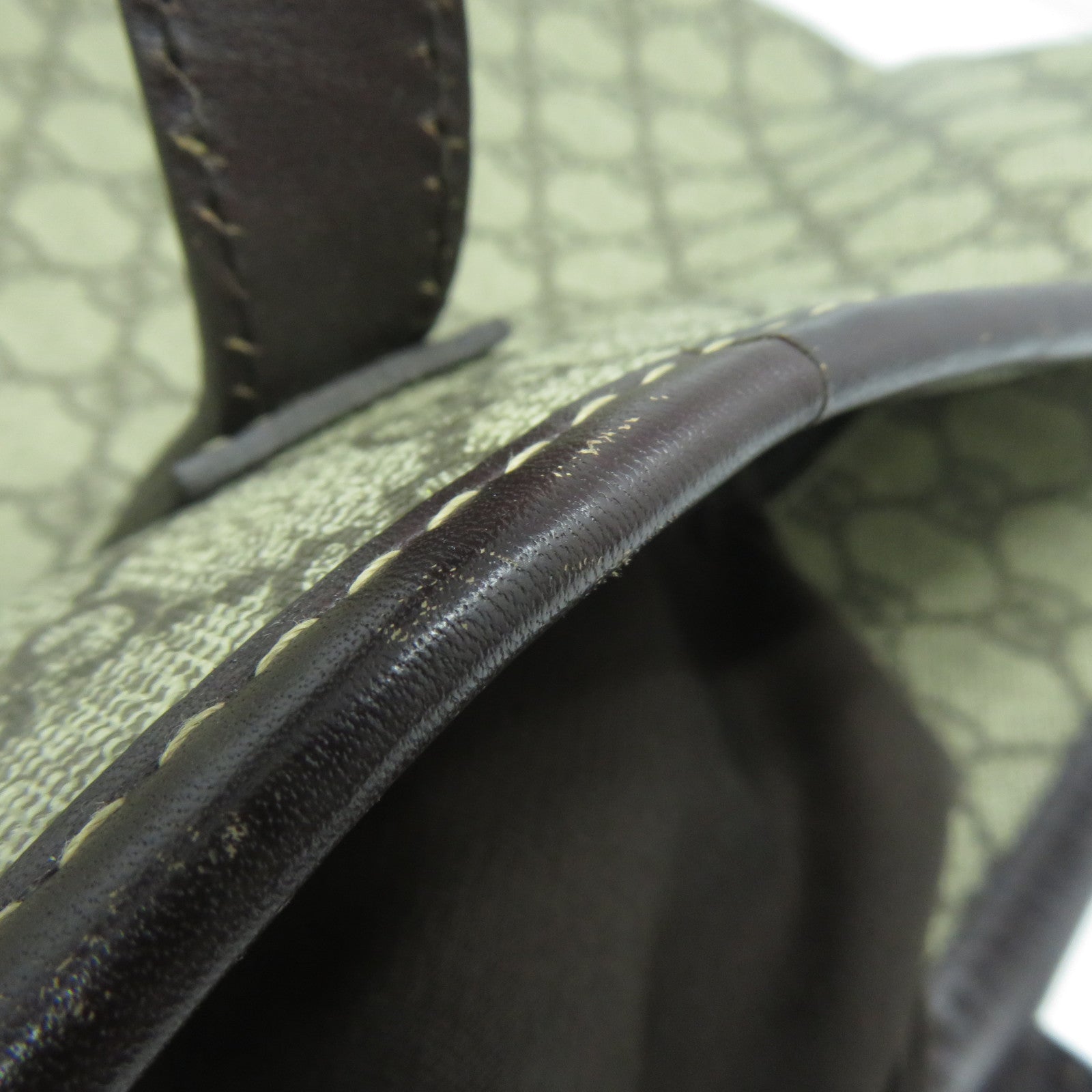 GUCCI 塗層帆布Shoulder Tote肩背袋/手挽袋啡色
