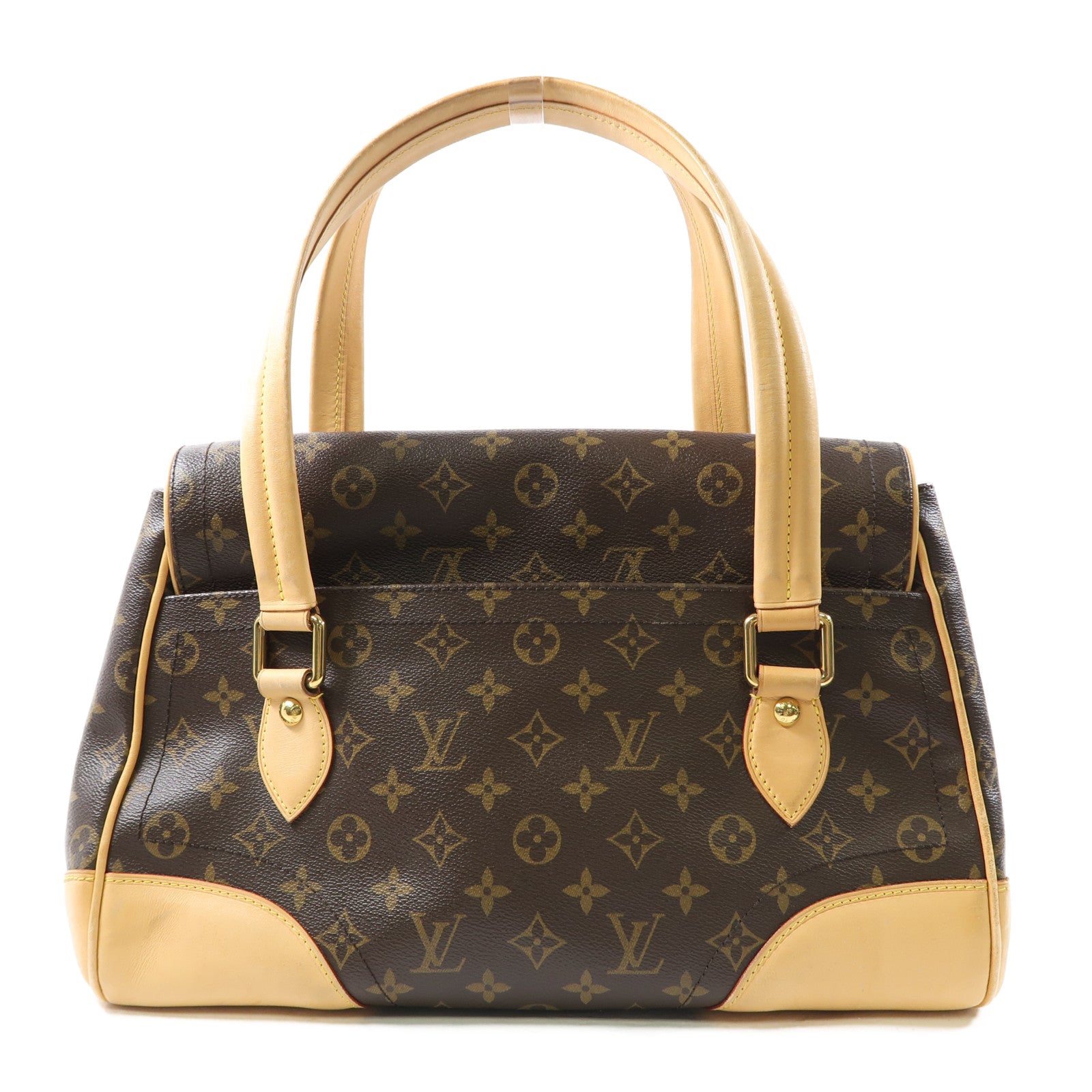 LOUIS VUITTON Monogram Beverly GM金扣手挽袋/肩背袋啡色