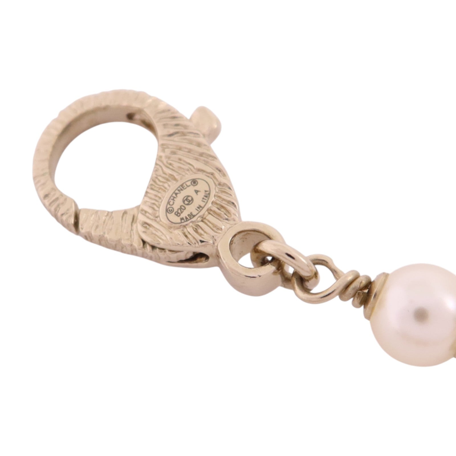CHANEL 金屬/仿珍珠/水鑽Necklace金扣項鏈