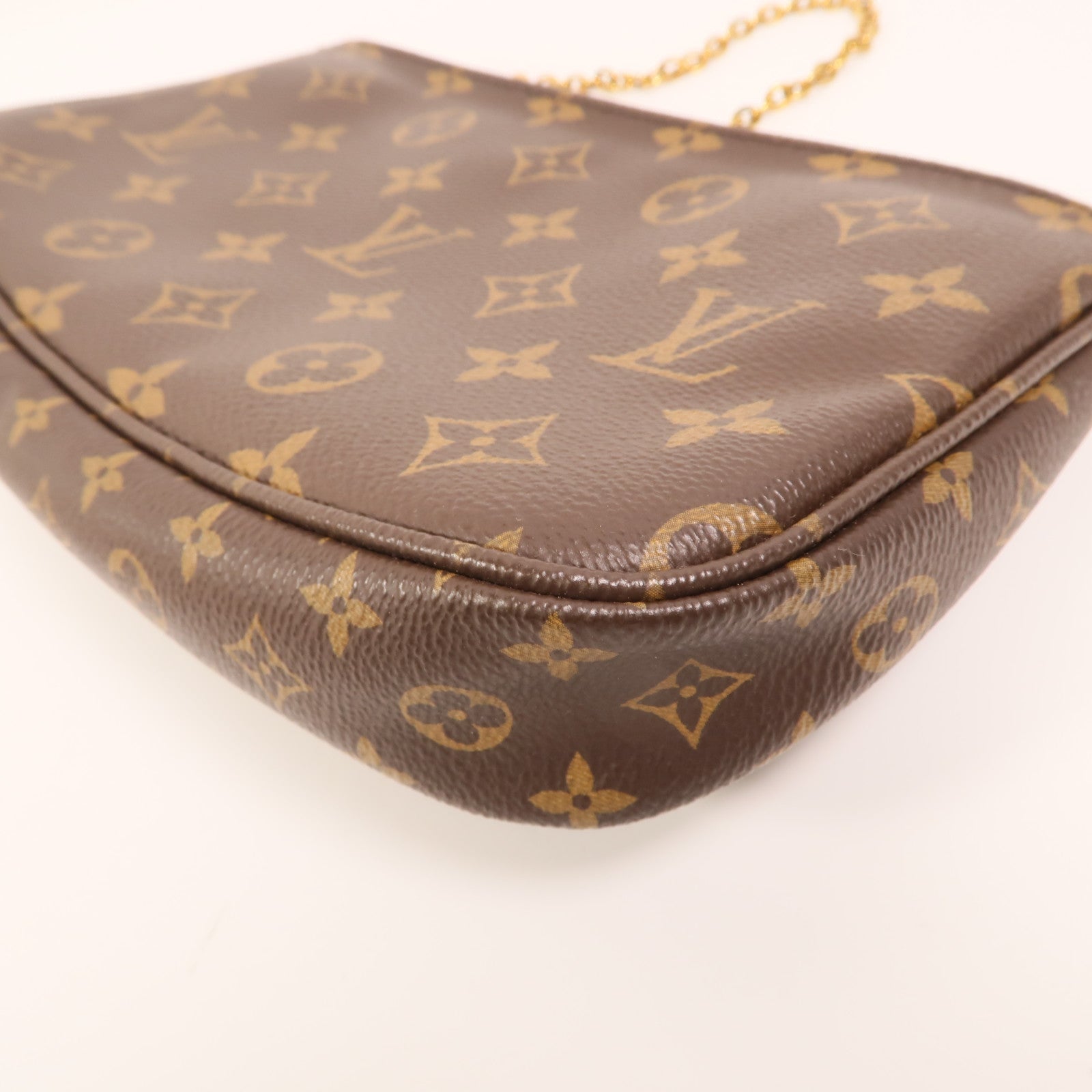 LOUIS VUITTON Monogram Multi Pochette Accessoires金扣手挽肩背兩用袋