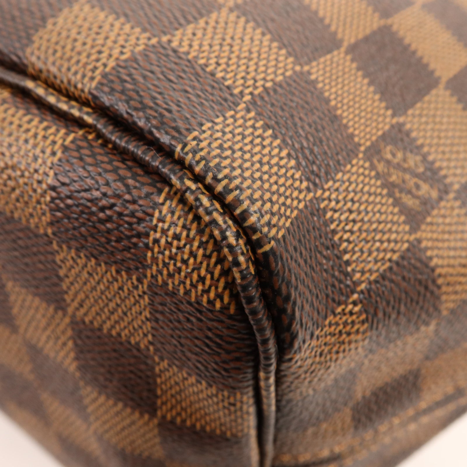 LOUIS VUITTON Damier Neverfull MM金扣肩背袋/手挽袋