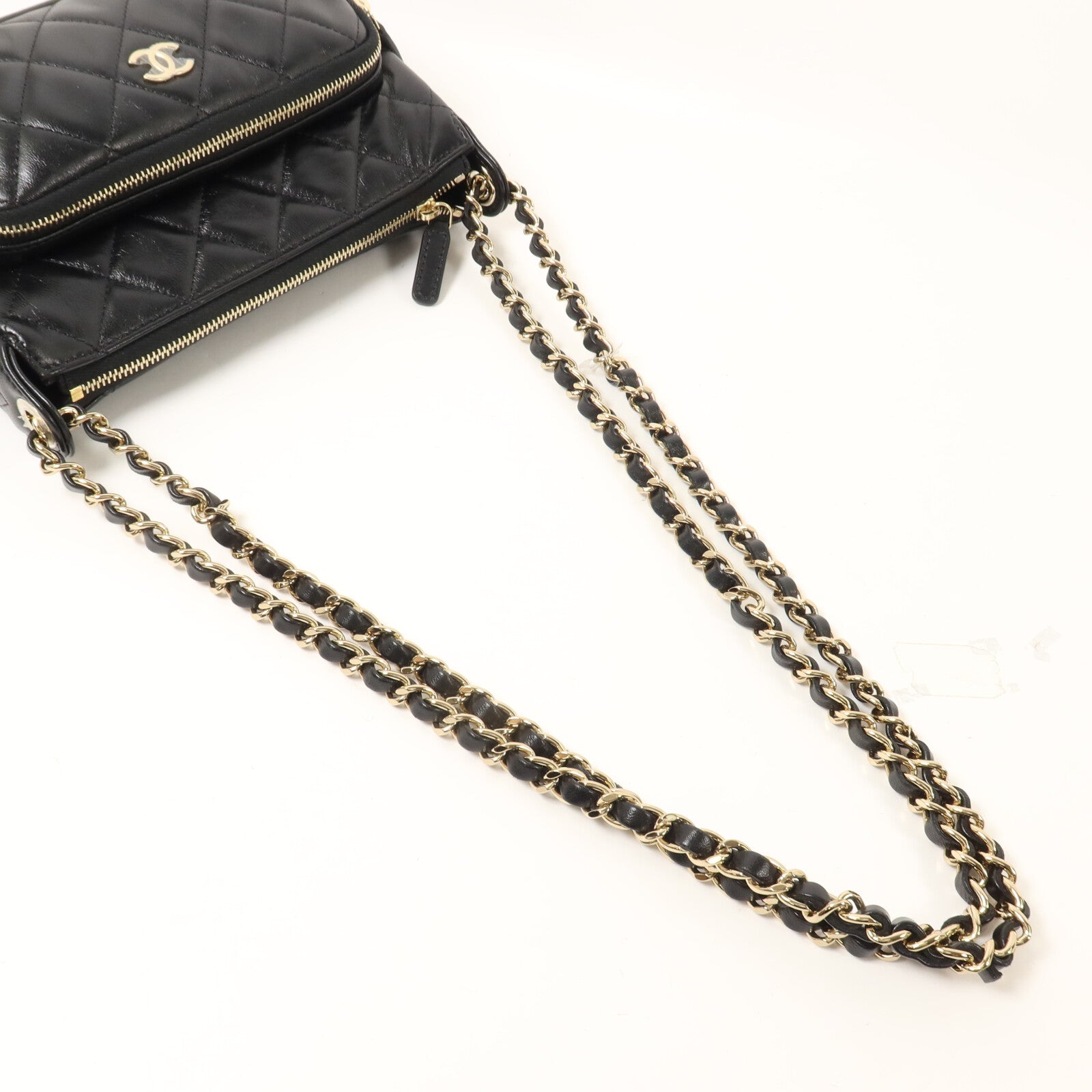 CHANEL 羊皮皮革25C Clutch With Chain鏈帶肩背袋