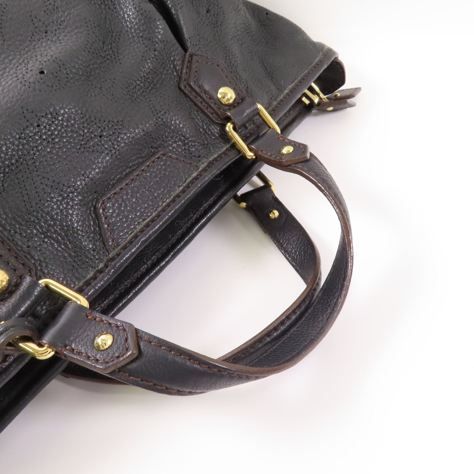 LOUIS VUITTON LV GHW Stella GM 2 Way Shoulder Bag M93067 Mahina Black