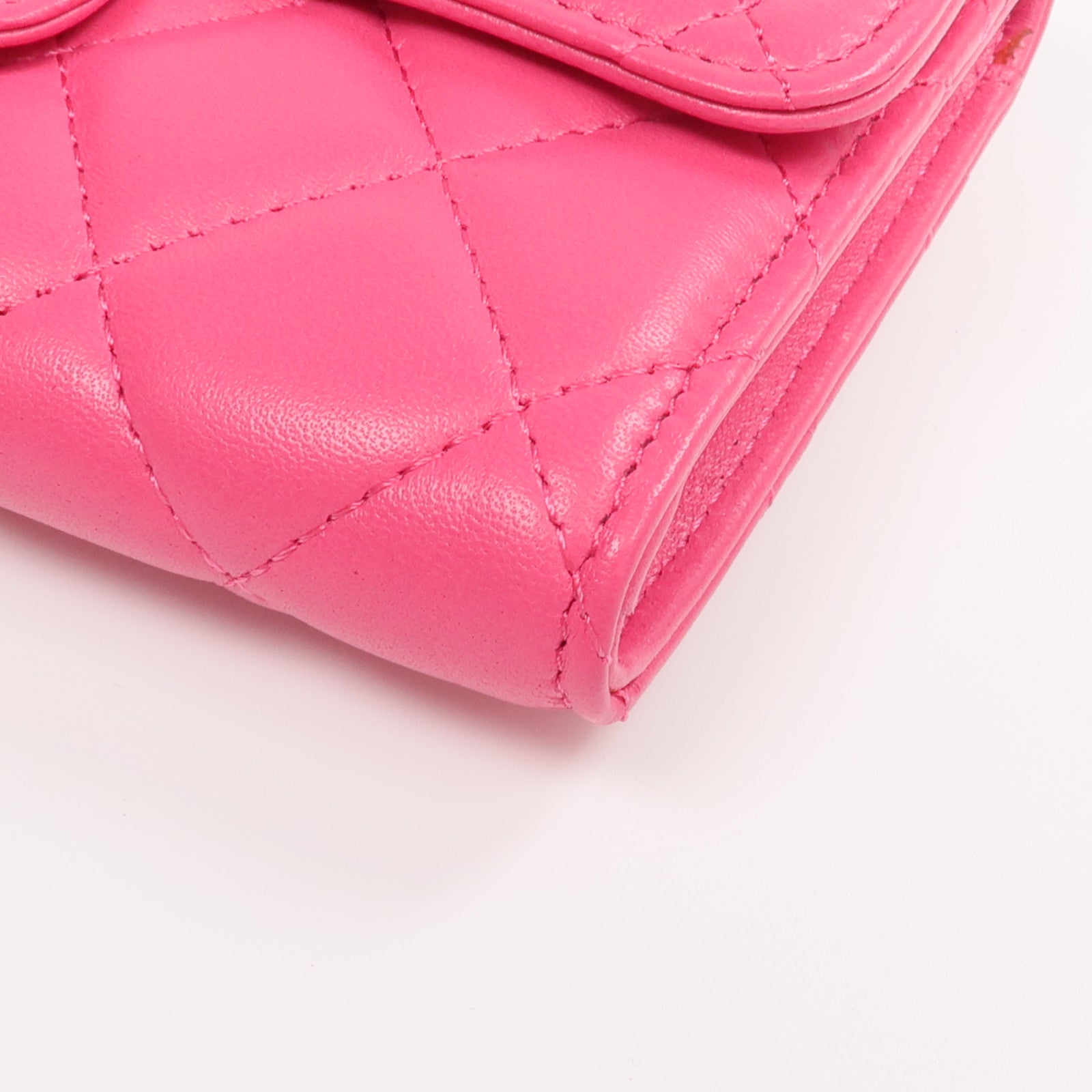 CHANEL 羊皮皮革Wallet金扣長錢包