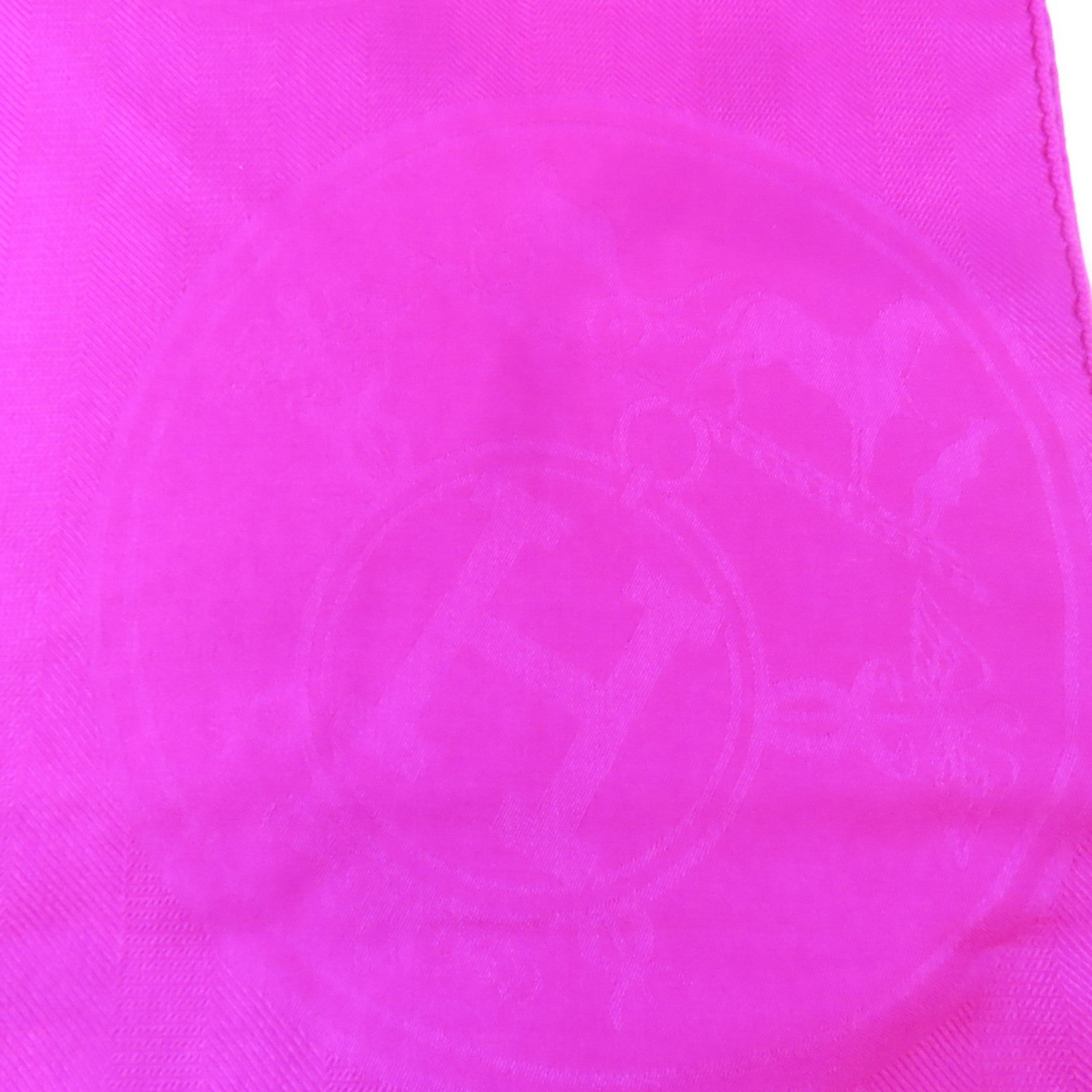 HERMES 羊絨/絲質Scarf圍巾Rose Indien/桃紅色