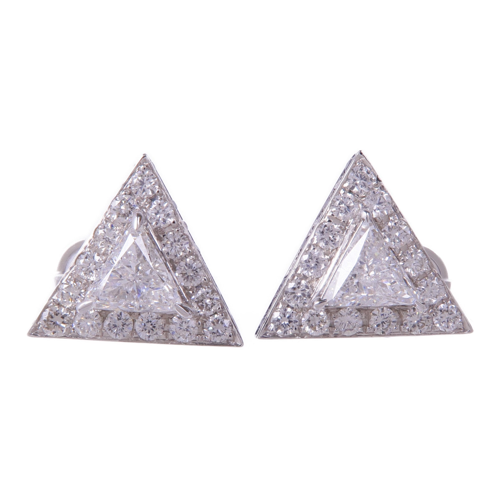 JEWELRY 【激減優惠】18K白金Diamond Earrings鑽石耳環