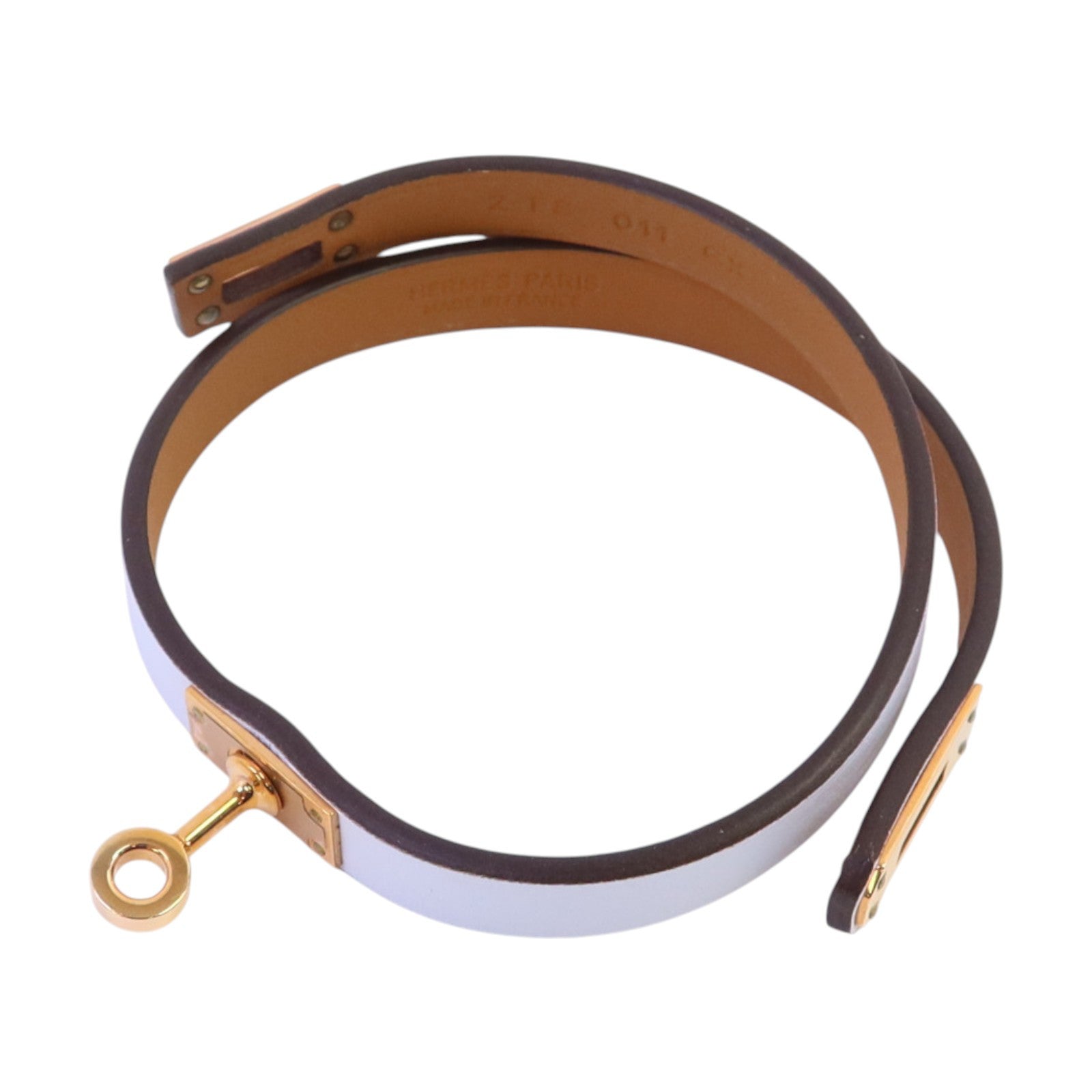 HERMES 【激減優惠】Swift皮革Double Tour Bracelet金扣手鏈