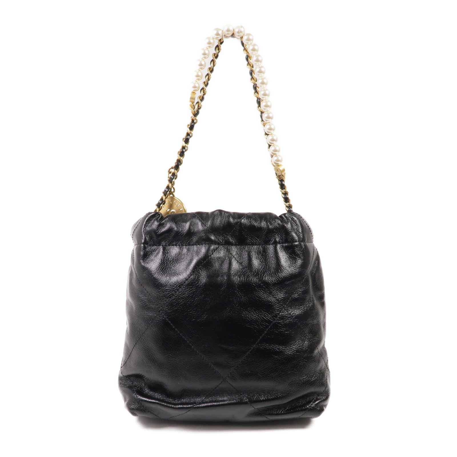 CHANEL 牛皮皮革Chanel 22 Mini金扣手挽肩背兩用袋
