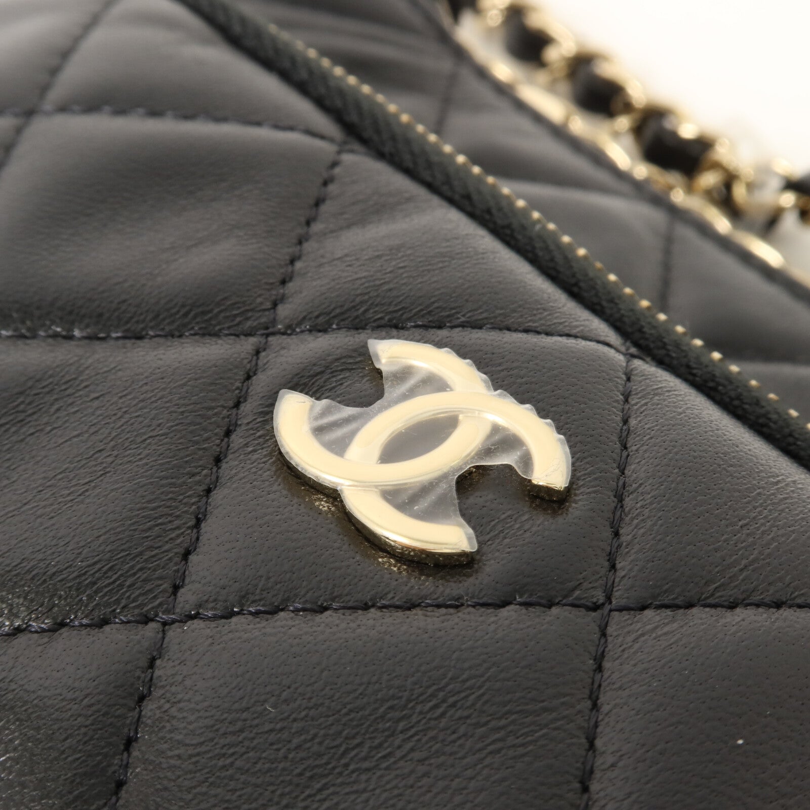 CHANEL 羊皮皮革25C Clutch With Chain鏈帶肩背袋