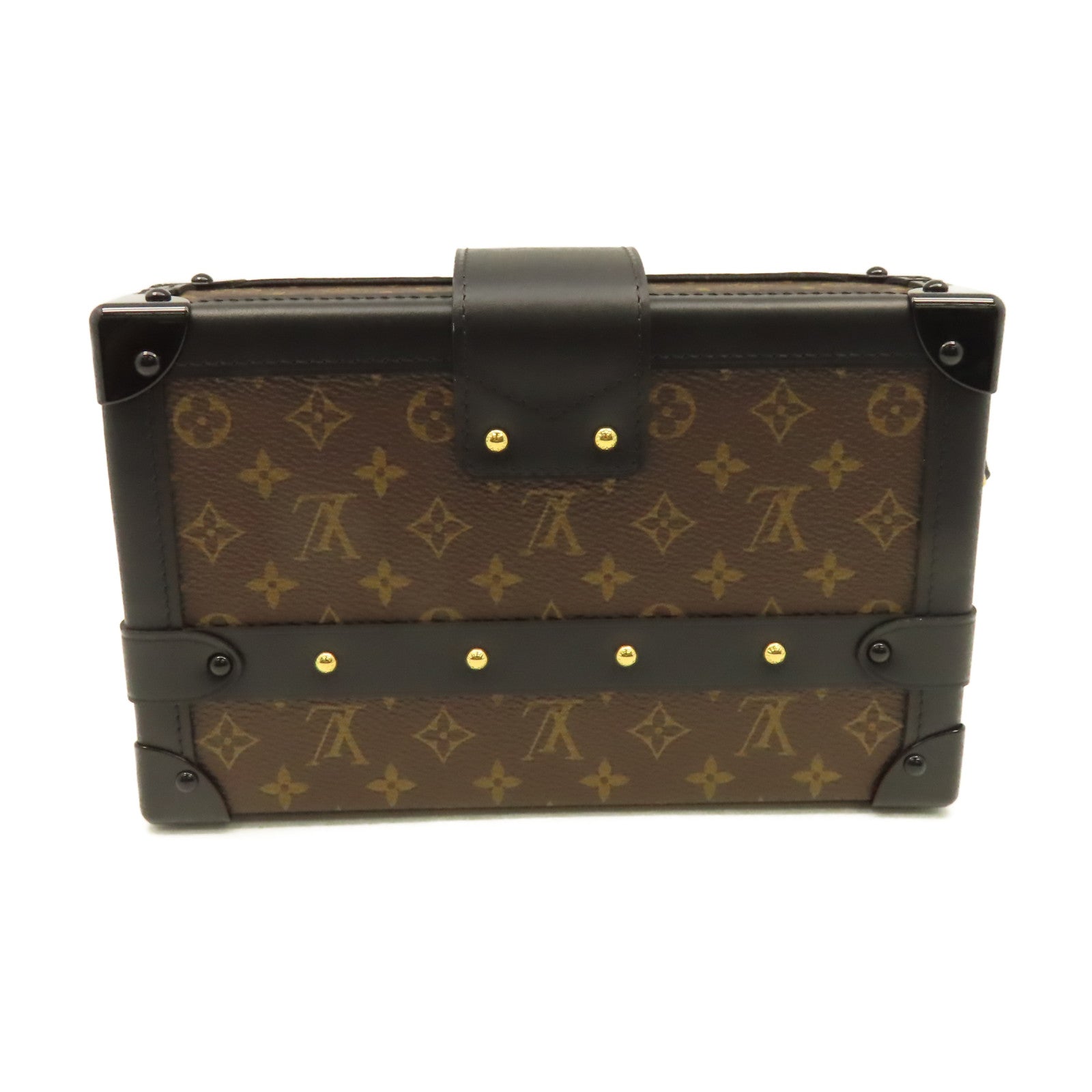 LOUIS VUITTON **【激減優惠】Monogram Petite Malle Shoulder Bag金扣肩背袋啡色/黑色