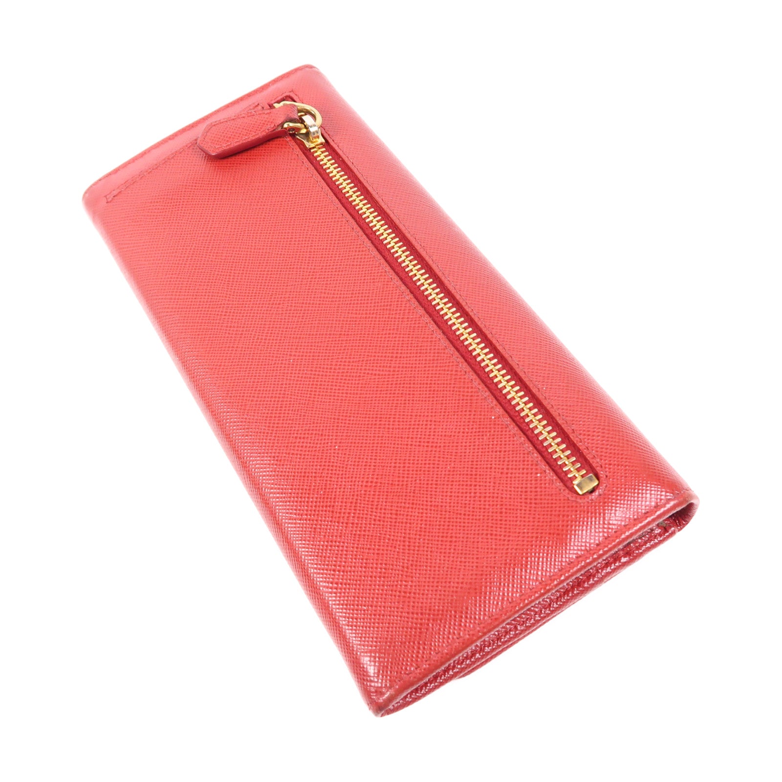 PRADA 【激減優惠】Saffiano皮革Long Wallet金扣長錢包
