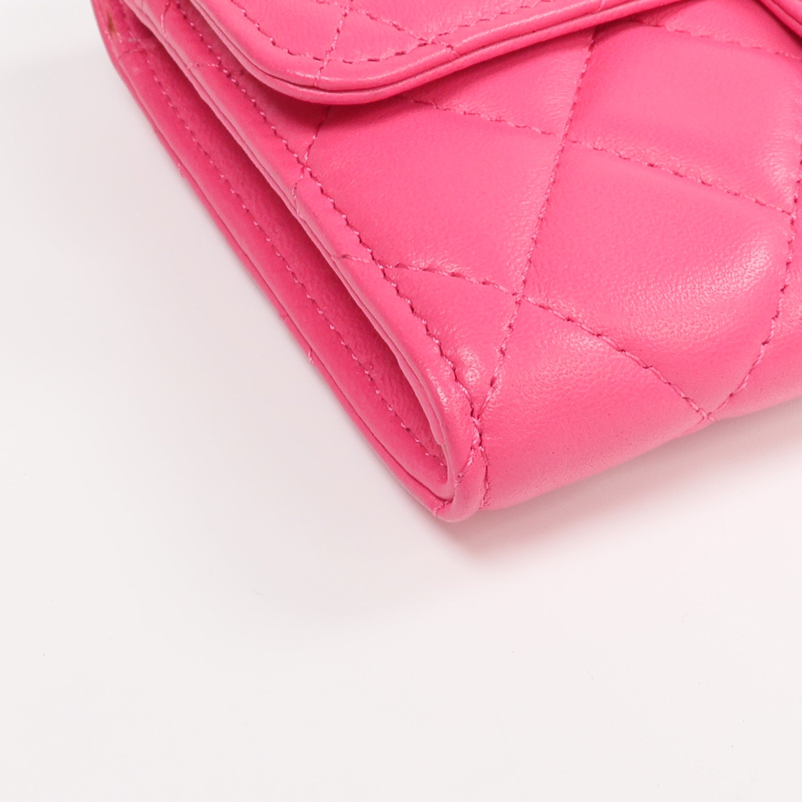 CHANEL 羊皮皮革Wallet金扣長錢包