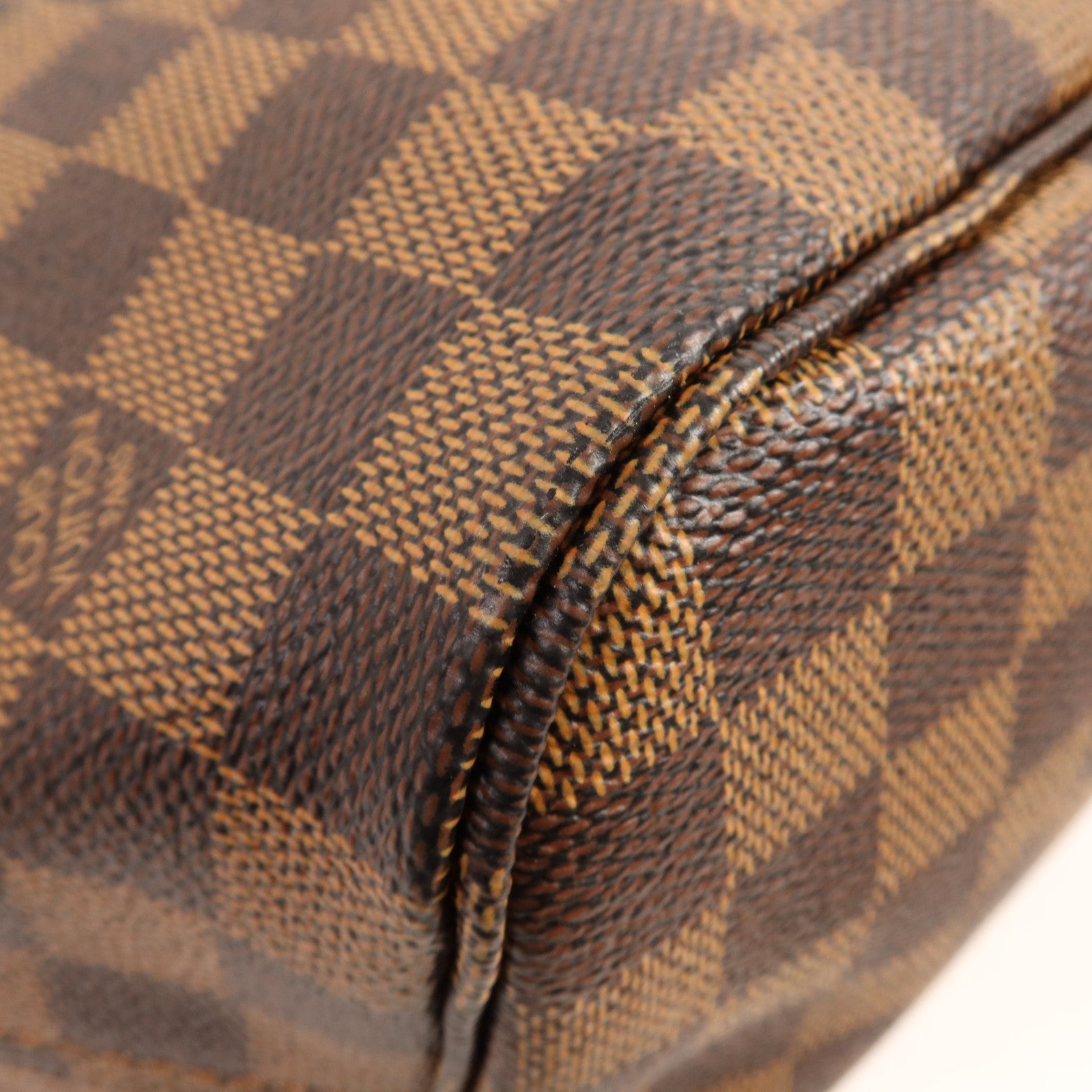 LOUIS VUITTON Damier Neverfull MM金扣肩背袋/手挽袋
