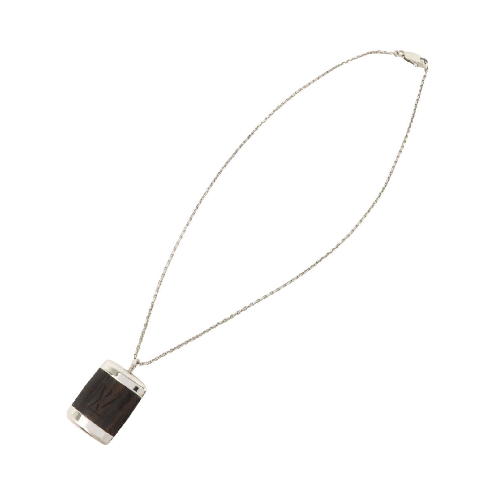 LOUIS VUITTON 金屬/木質Pendentif Bois Necklace項鏈