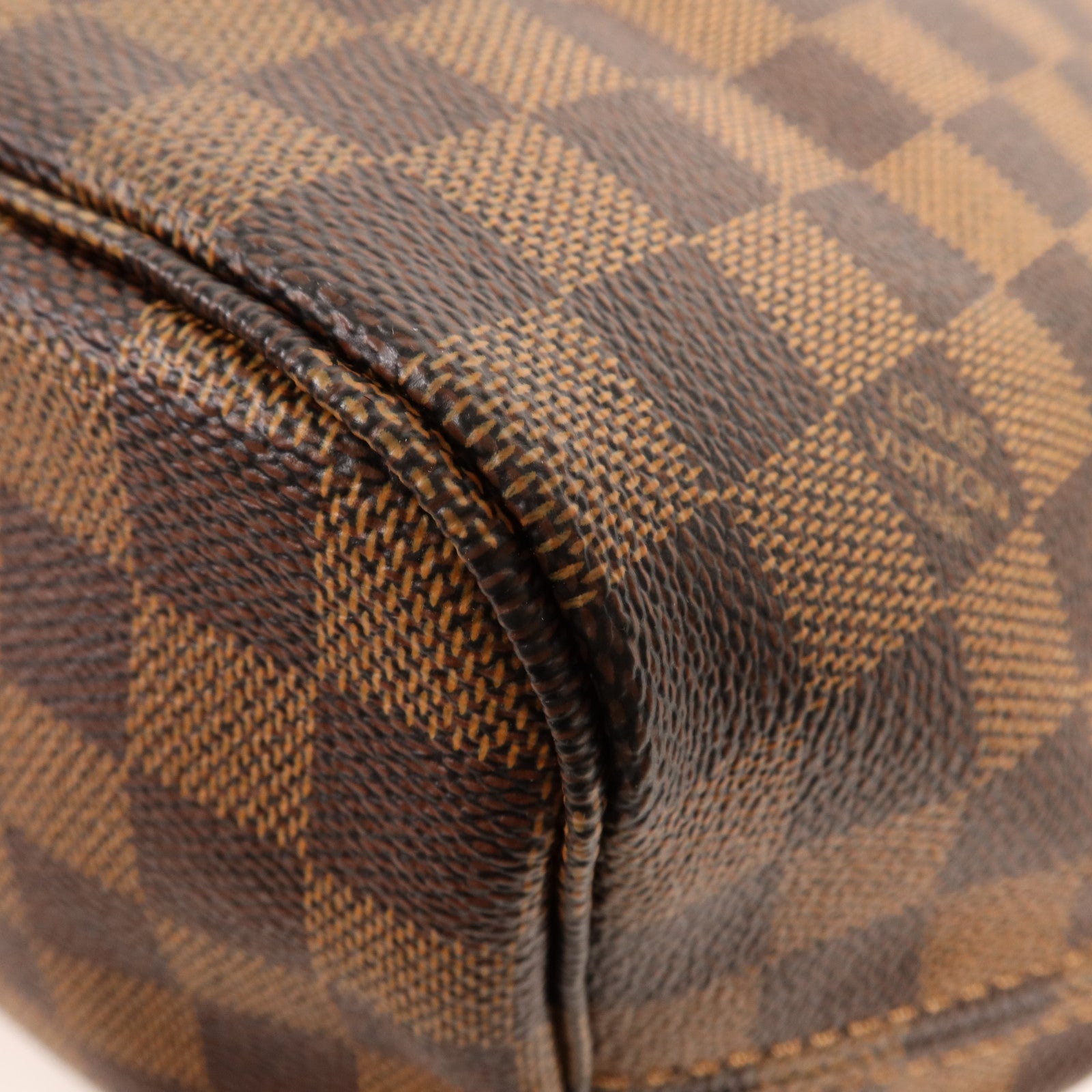 LOUIS VUITTON Damier Neverfull MM金扣肩背袋/手挽袋