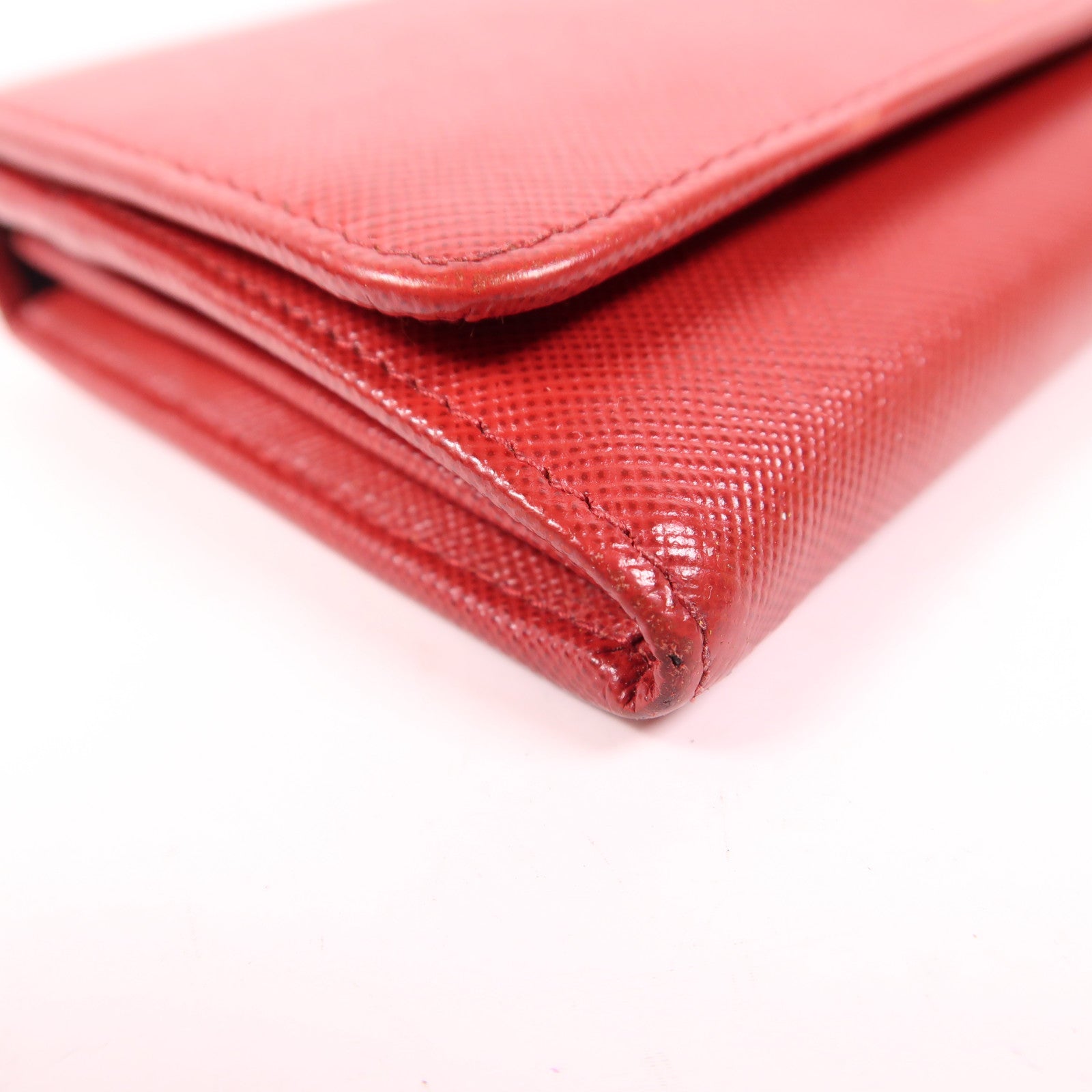 PRADA Saffiano皮革Long Wallet金扣長錢包