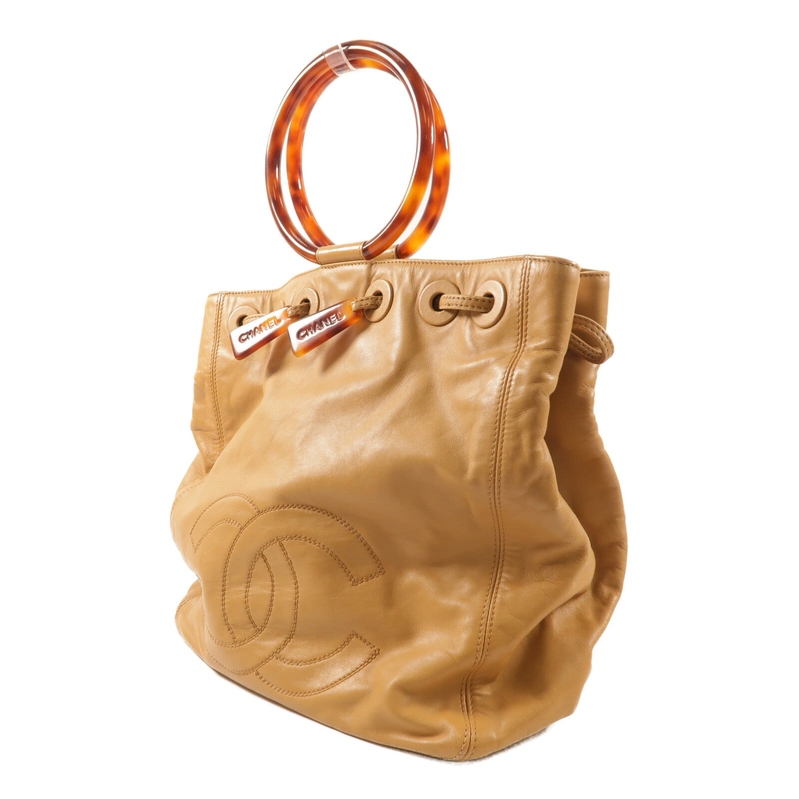 CHANEL 羊皮皮革Vintage Hand Bag手挽袋